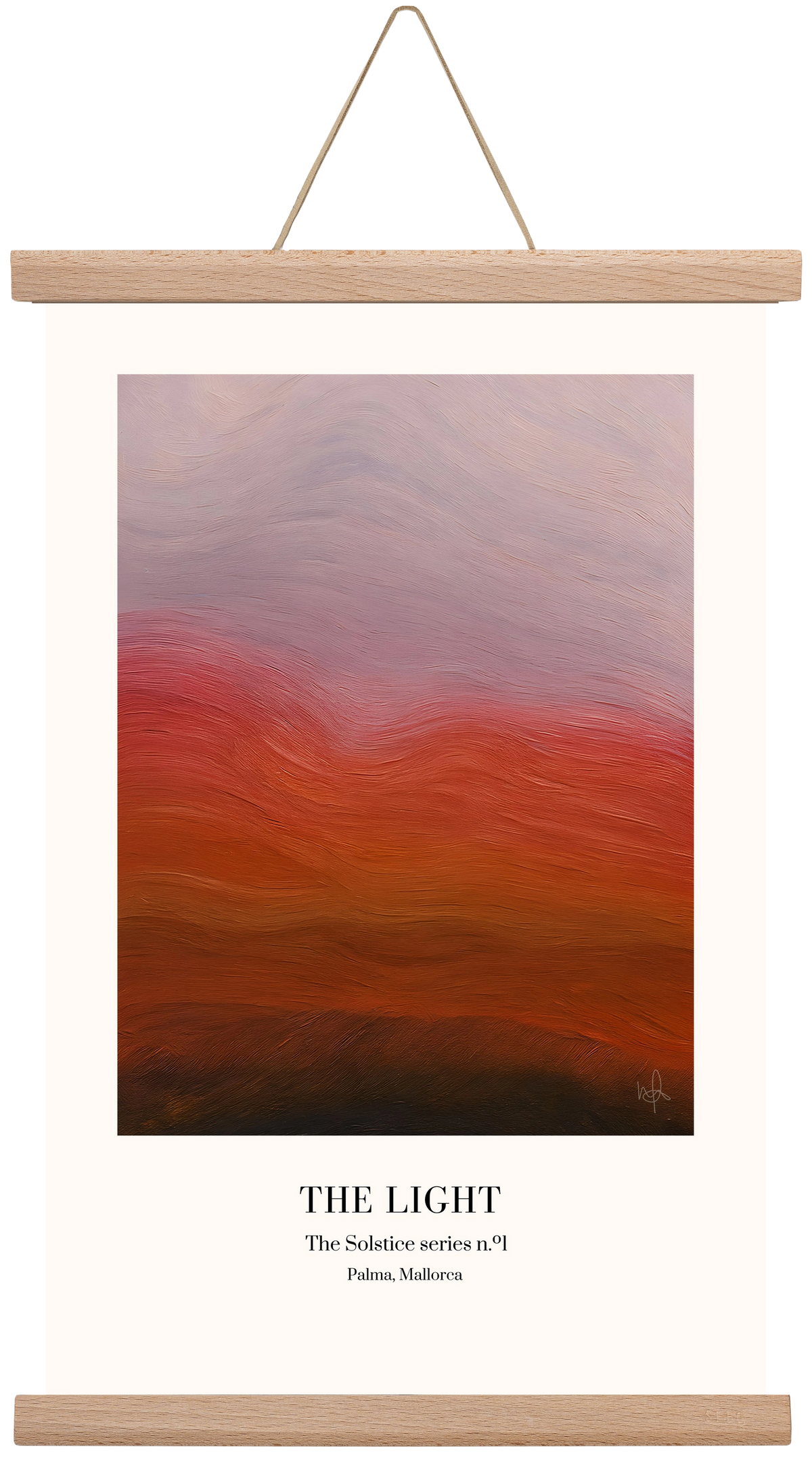 The Light, 30x45 cm (30x45 cm), Tölgy akasztó