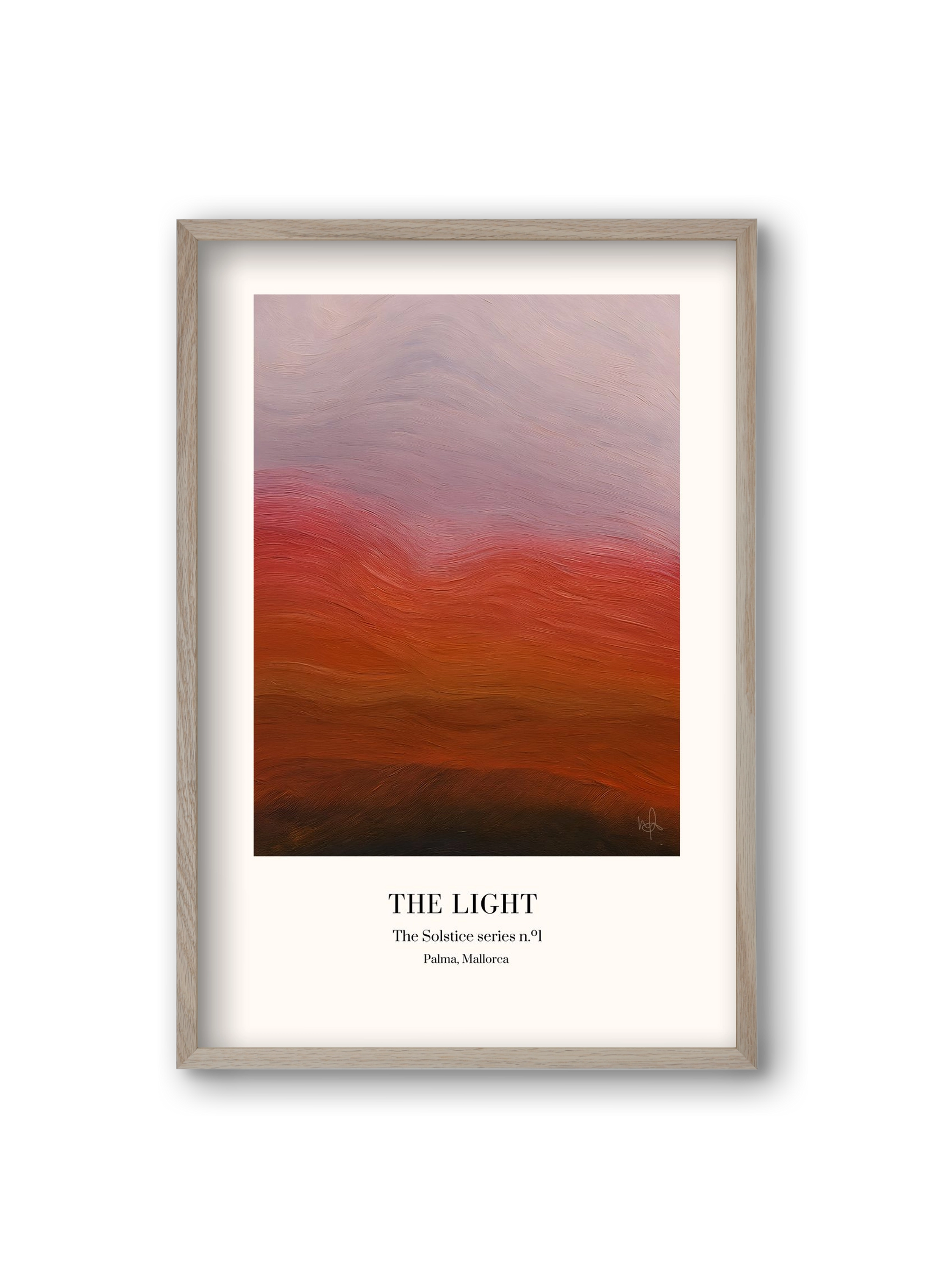 The Light, 20x30 cm (20x30 cm), Tölgy keret
