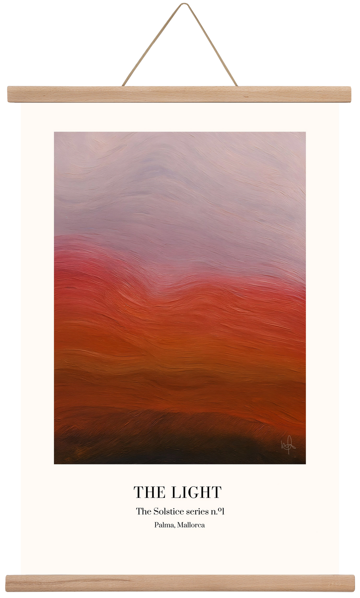 The Light, 40x60 cm (40x60 cm), Tölgy akasztó