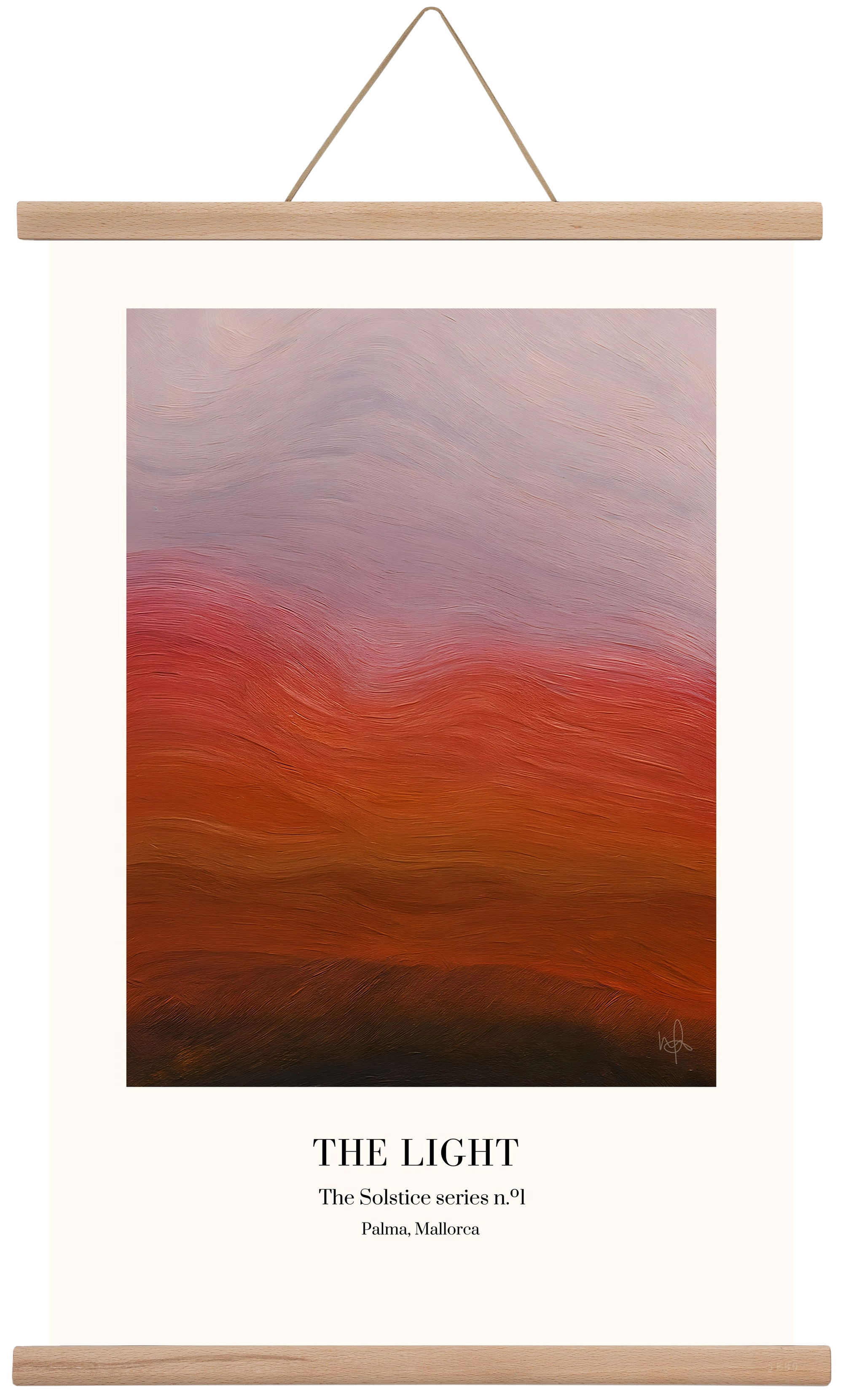 The Light, 40x60 cm (40x60 cm), Tölgy akasztó