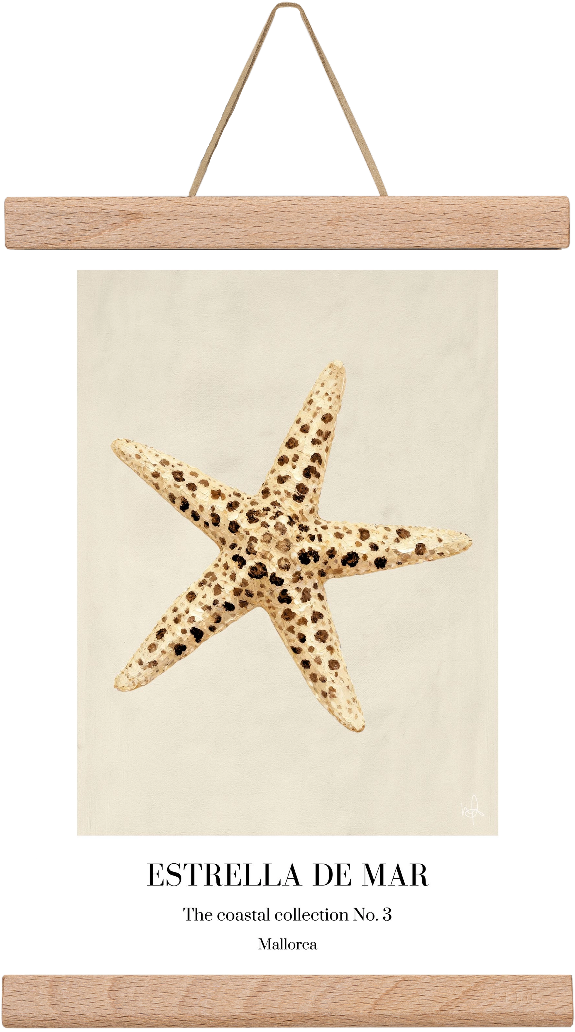 Estrella de mar, 20x30 cm (20x30 cm), Tölgy akasztó