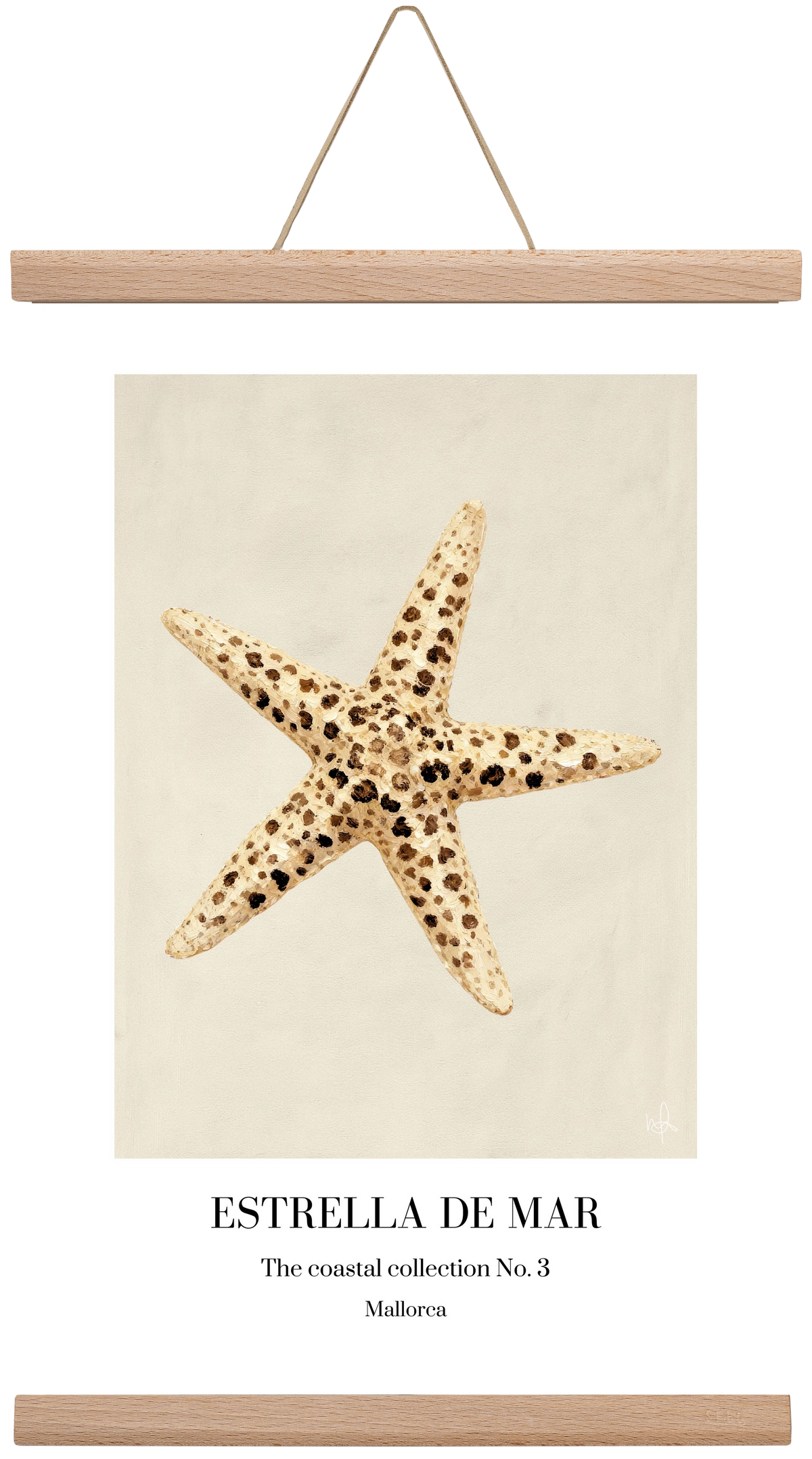 Estrella de mar, 30x45 cm (30x45 cm), Tölgy akasztó