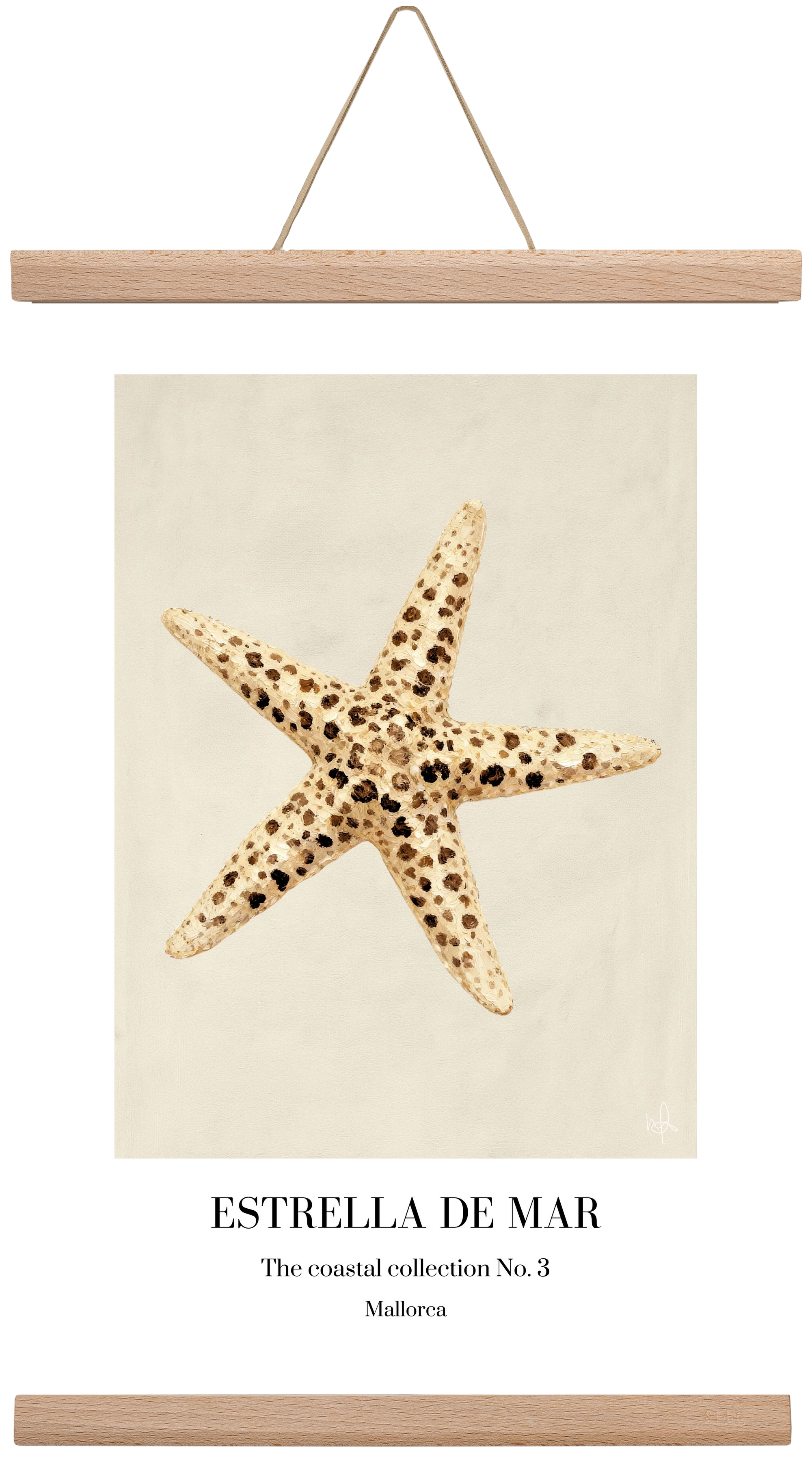 Estrella de mar, 30x45 cm (30x45 cm), Tölgy akasztó