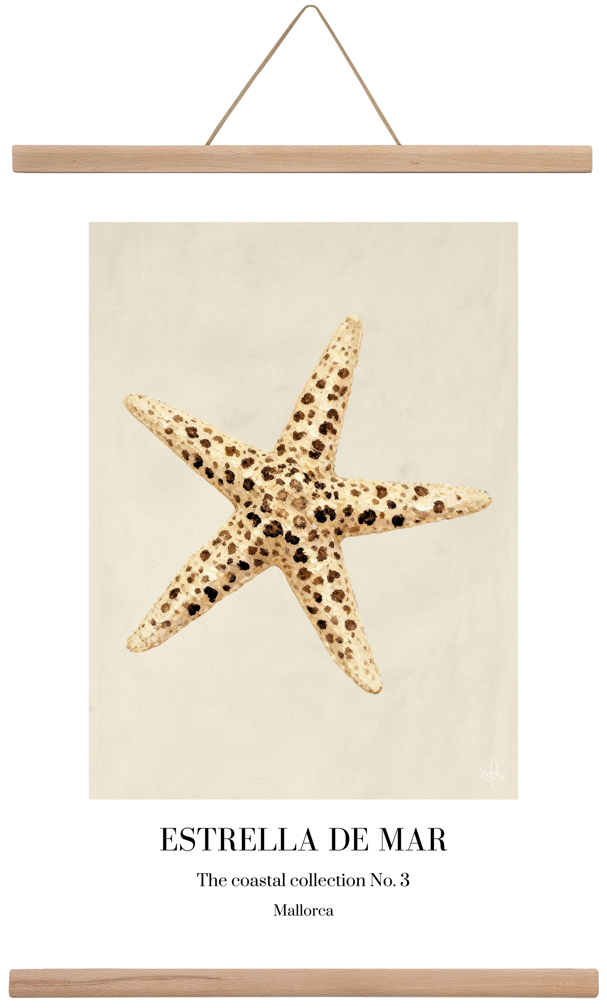 Estrella de mar, 40x60 cm (40x60 cm), Tölgy akasztó
