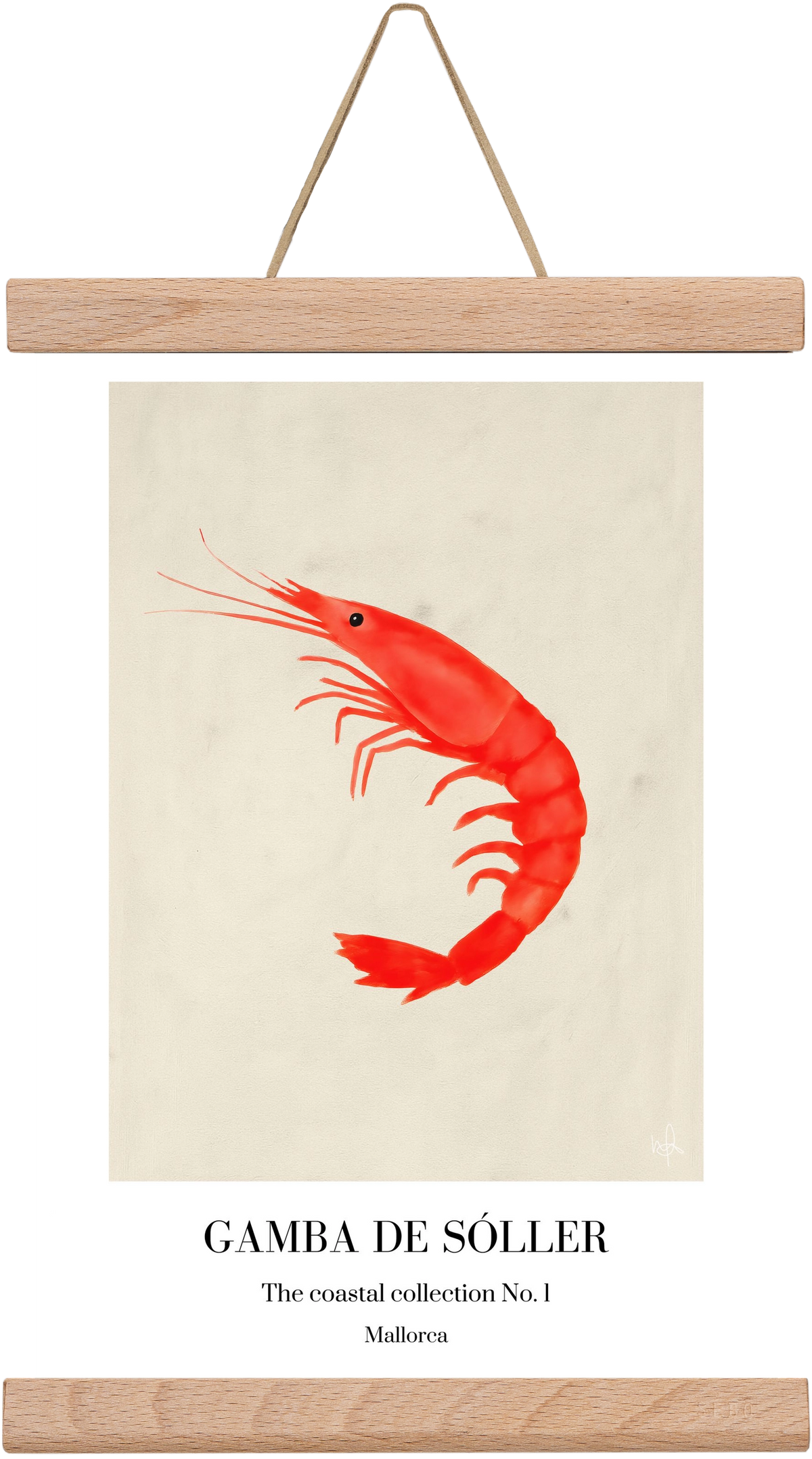 Gamba de soller, 20x30 cm (20x30 cm), Tölgy akasztó