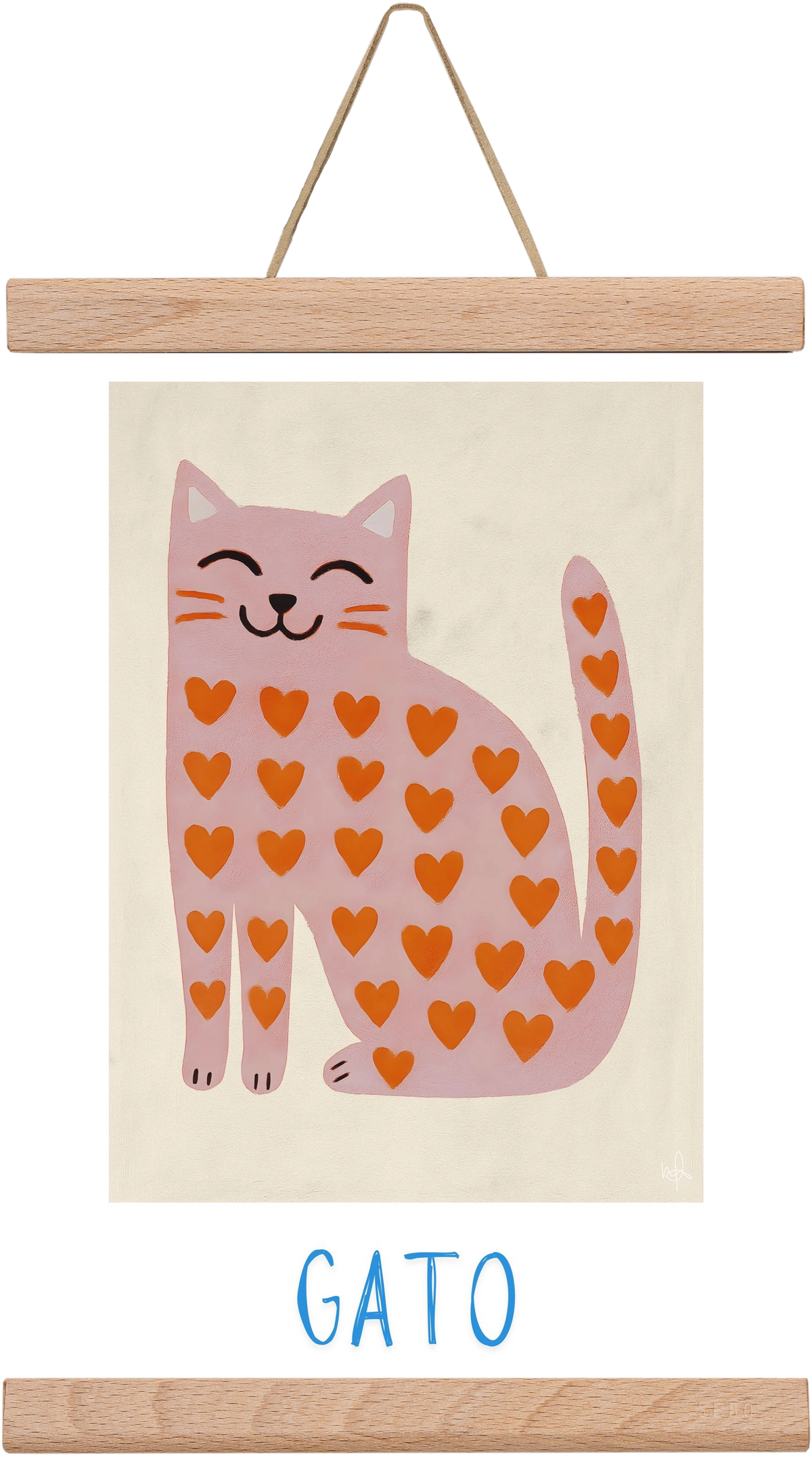 Gato , 20x30 cm (20x30 cm), Tölgy akasztó