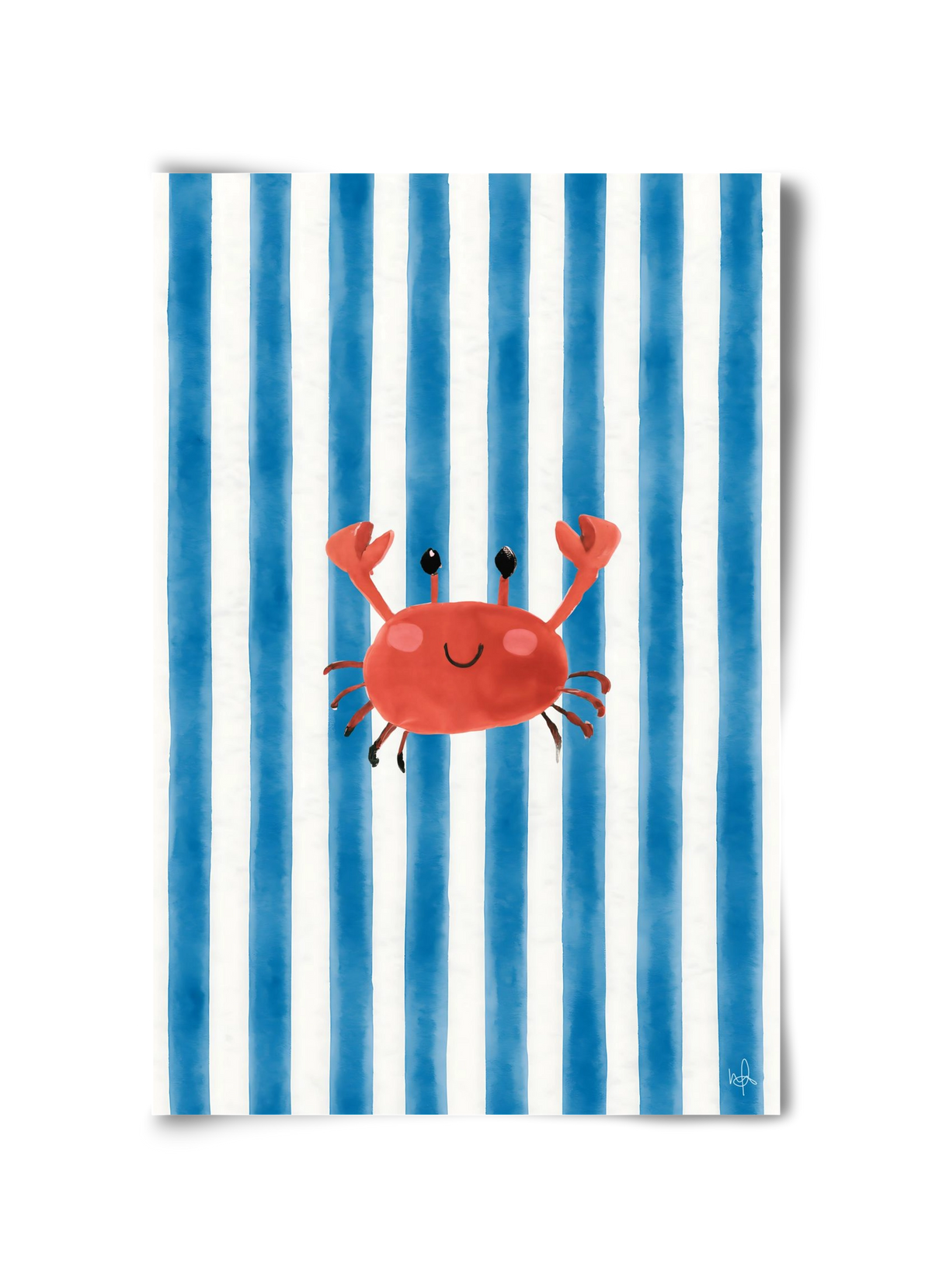 happy crab, 30x45 cm, Keret nélkül