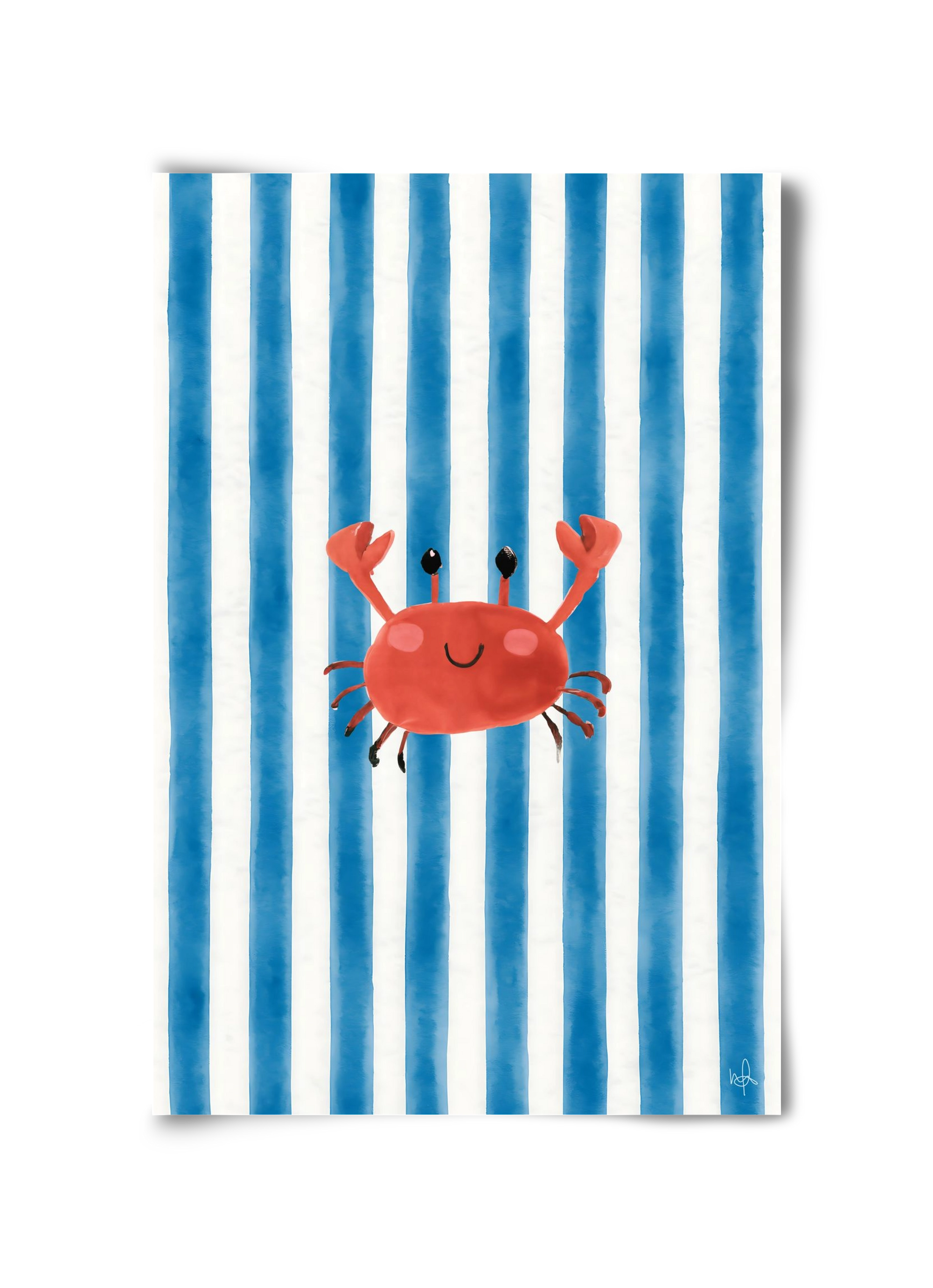 happy crab, 30x45 cm, Keret nélkül