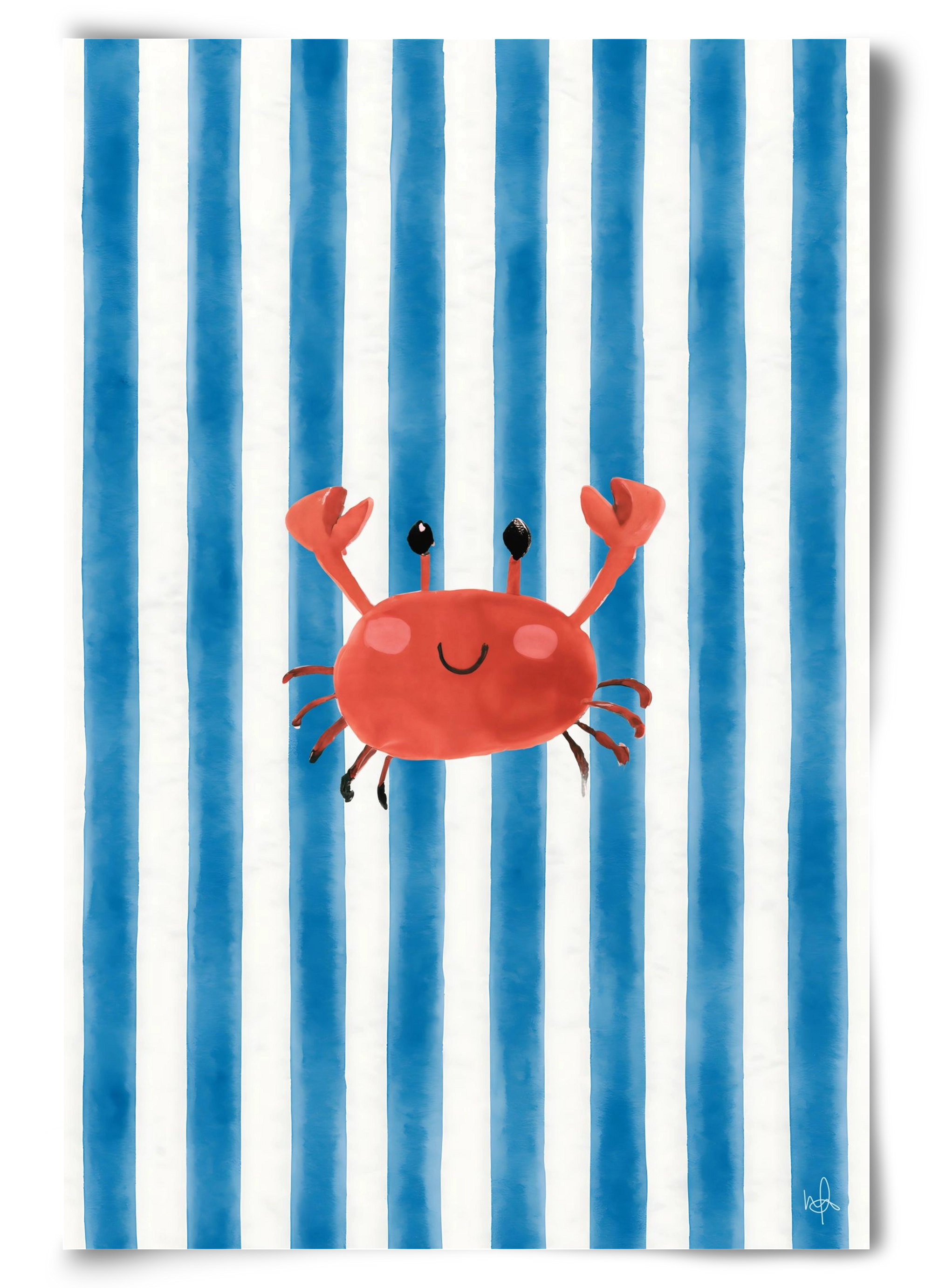 happy crab, 60x90 cm, Keret nélkül