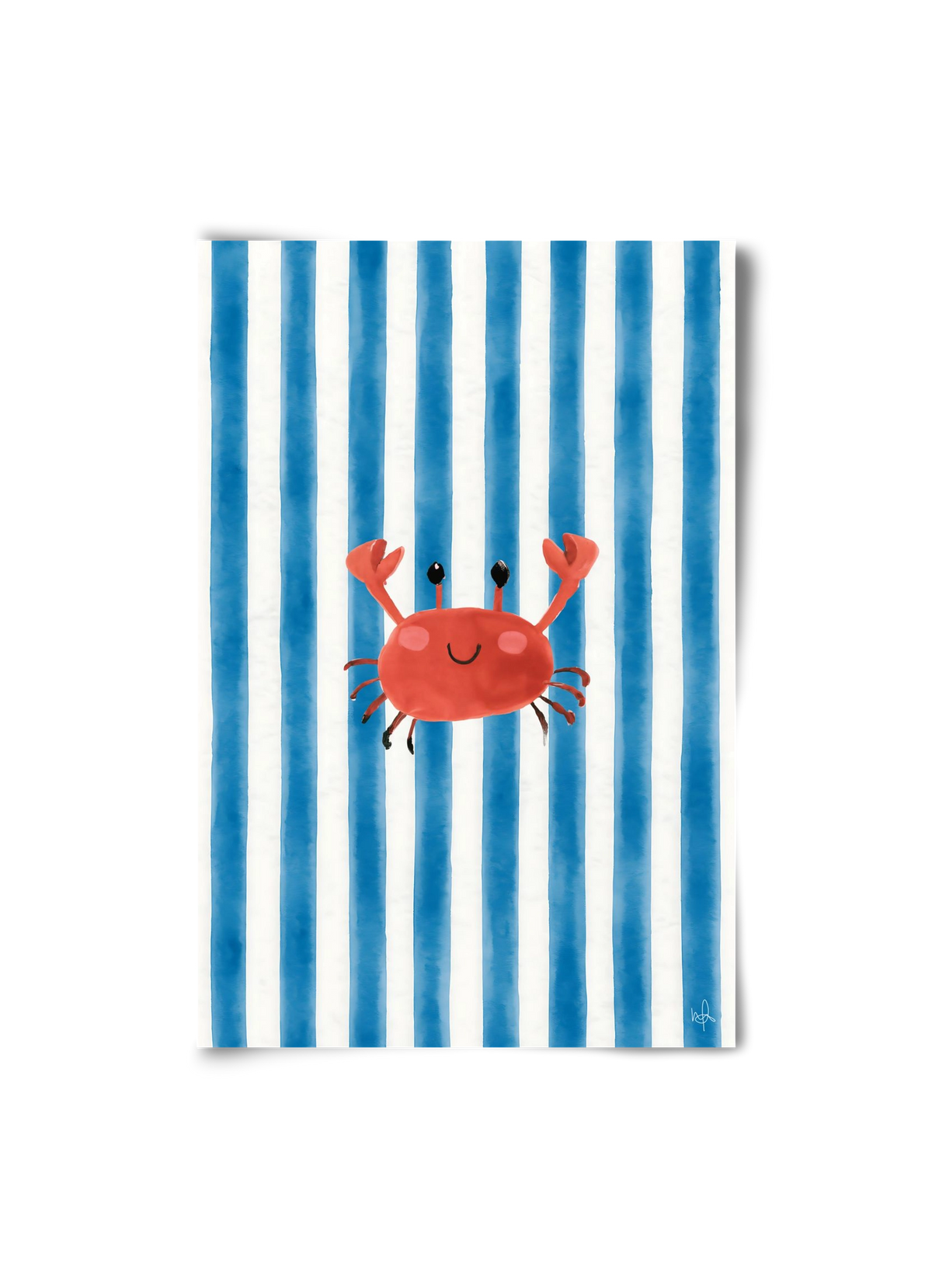 happy crab, 20x30 cm, Keret nélkül
