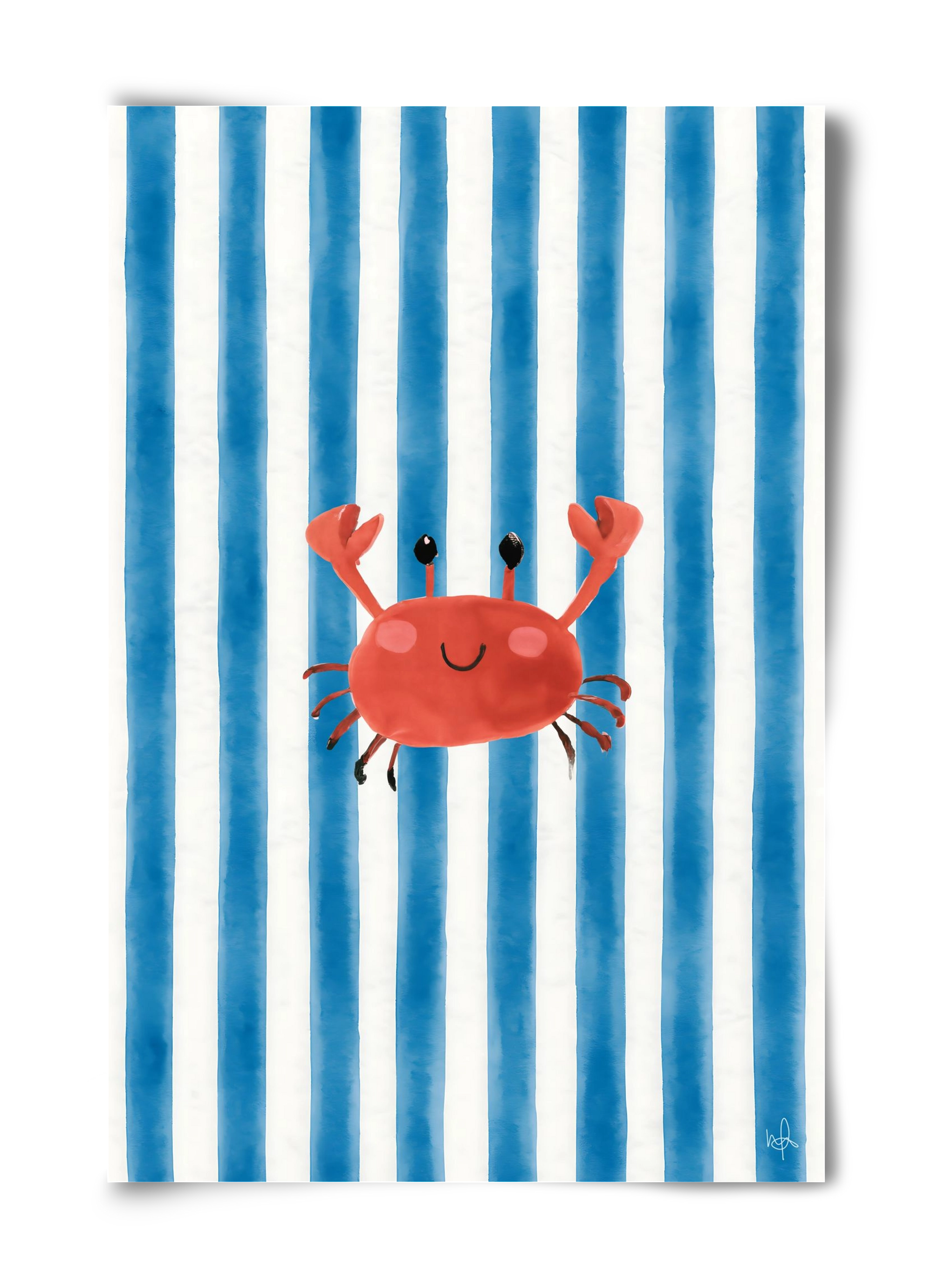 happy crab, 40x60 cm, Keret nélkül