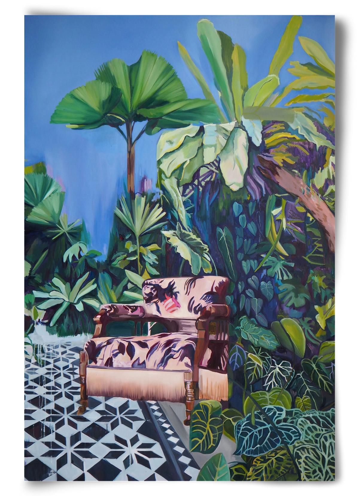 Hófehér jaguár II., 60x90 cm, Keret nélkül