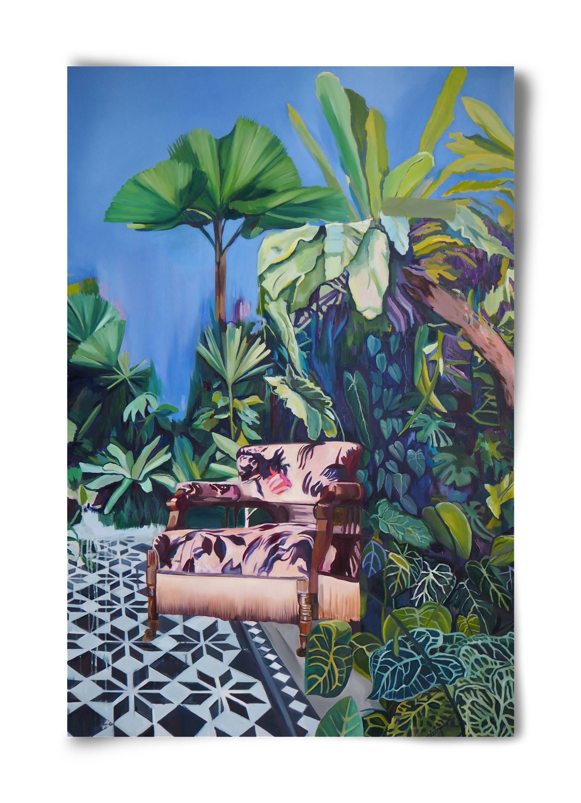 Hófehér jaguár II., 40x60 cm, Keret nélkül