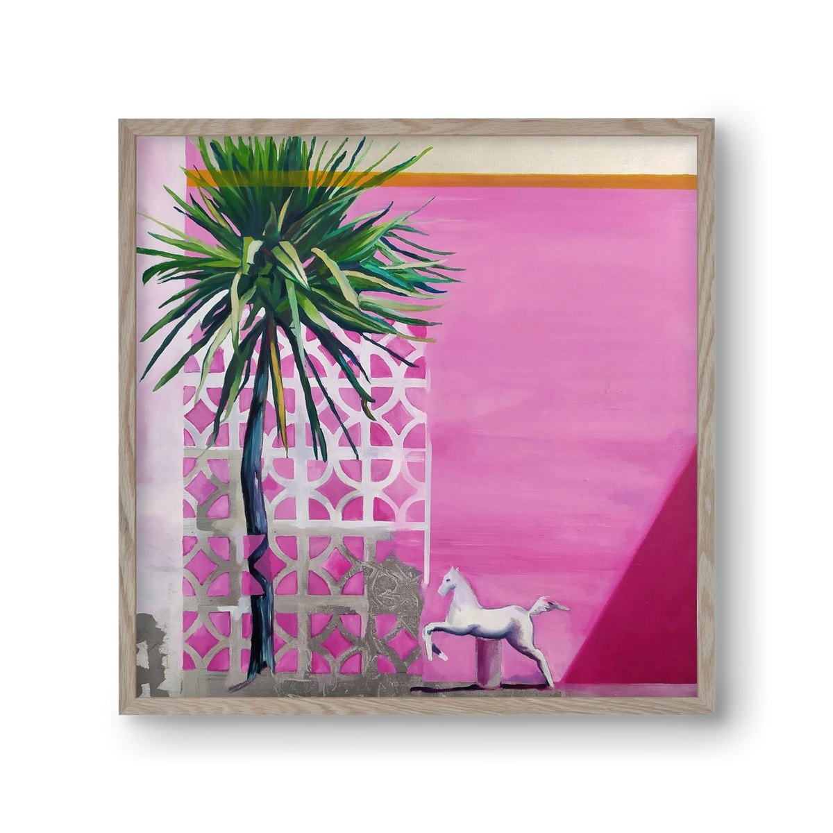 Breeze, 30x30 cm (30x30 cm), Tölgy keret