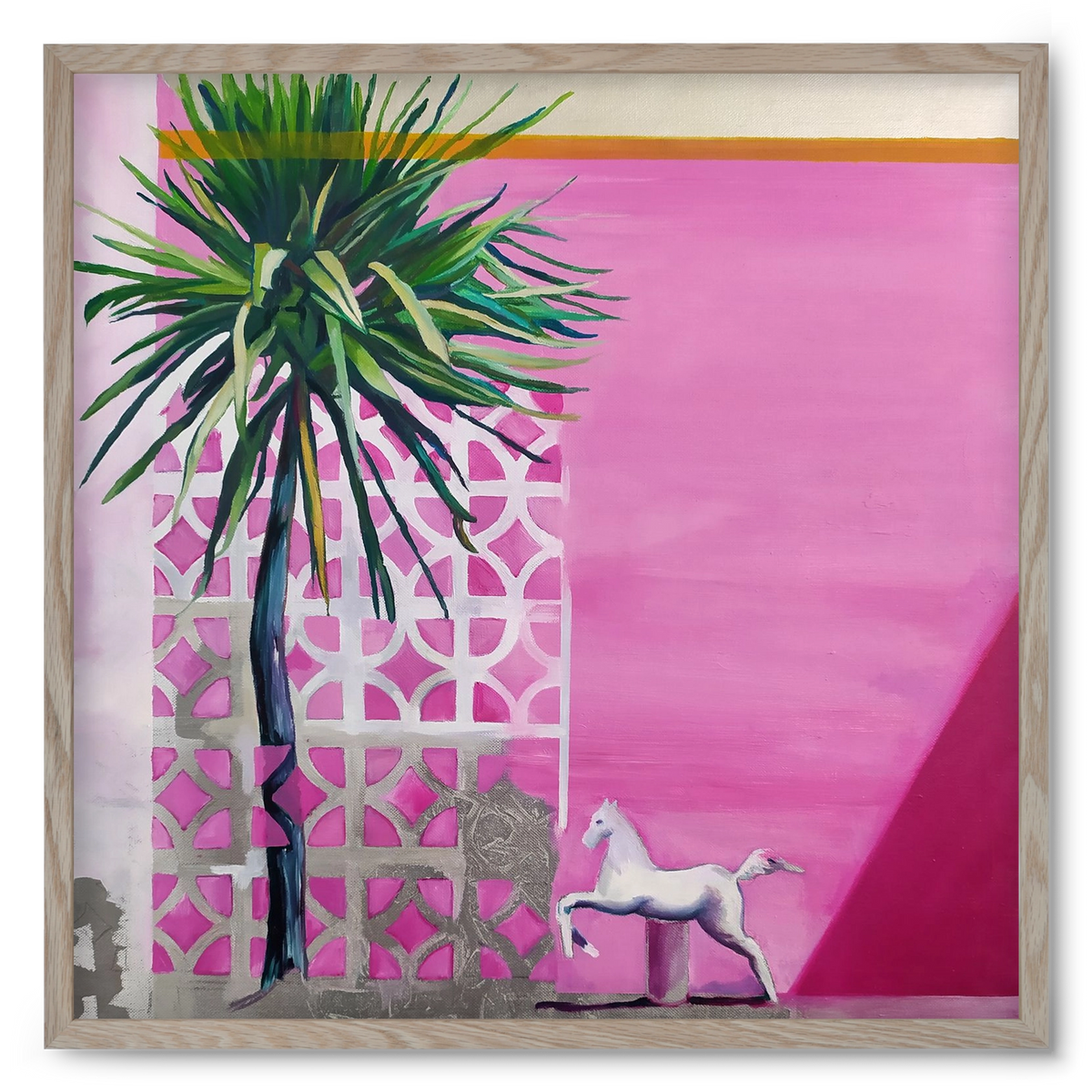 Breeze, 50x50 cm (50x50 cm), Tölgy keret