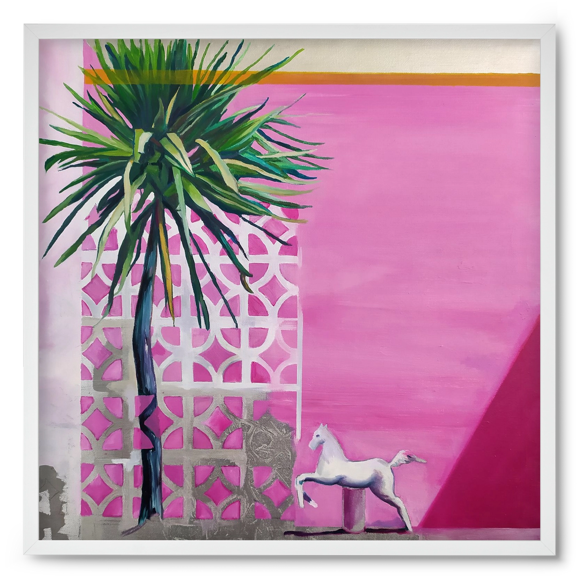 Breeze, 50x50 cm (50x50 cm), Fehér keret