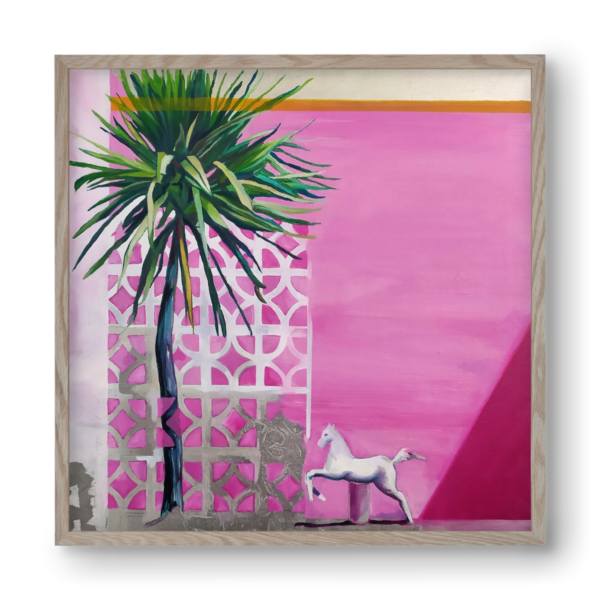 Breeze, 40x40 cm (40x40 cm), Tölgy keret