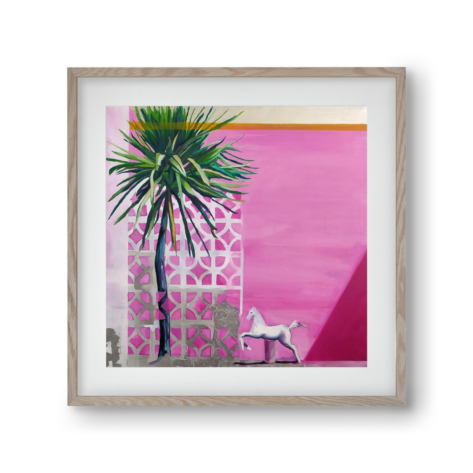 Breeze, 30x30 cm (20x20 cm), Tölgy keret, paszpartuval