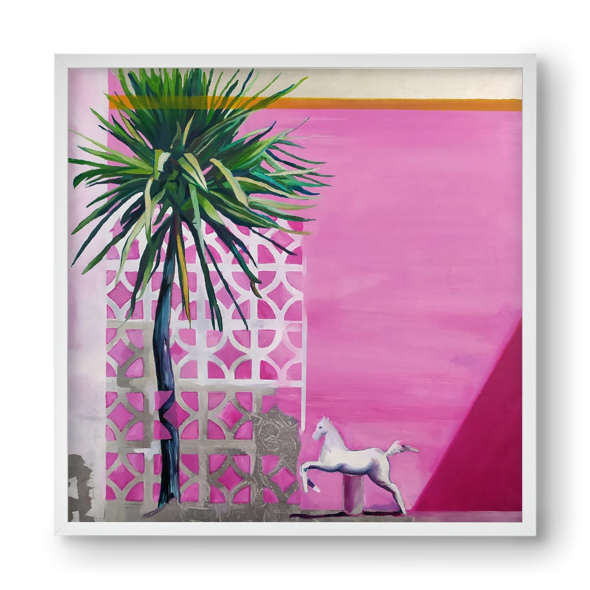 Breeze, 40x40 cm (40x40 cm), Fehér keret