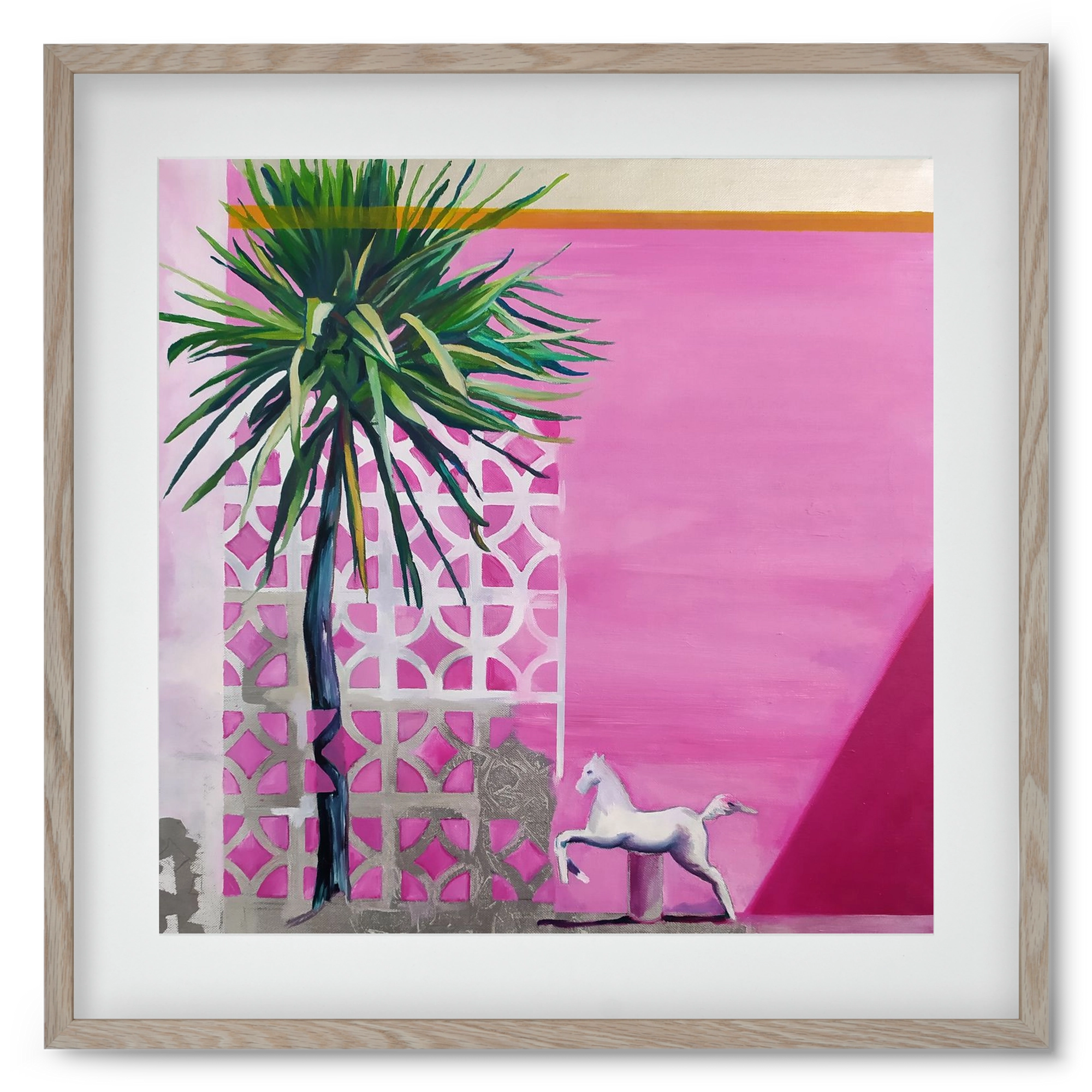 Breeze, 50x50 cm (40x40 cm), Tölgy keret, paszpartuval