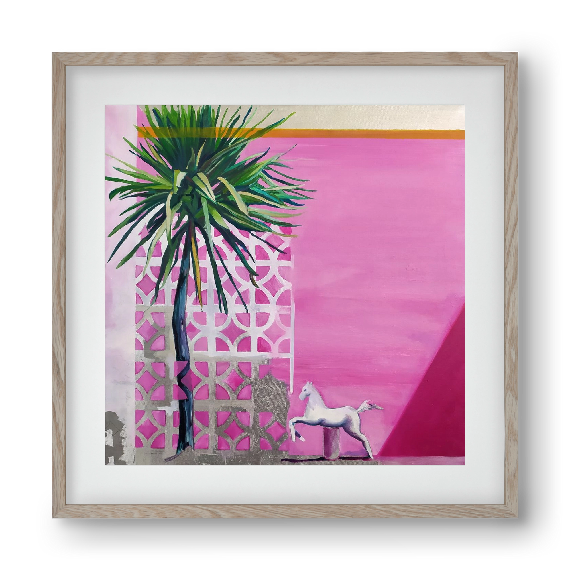 Breeze, 40x40 cm (30x30 cm), Tölgy keret, paszpartuval