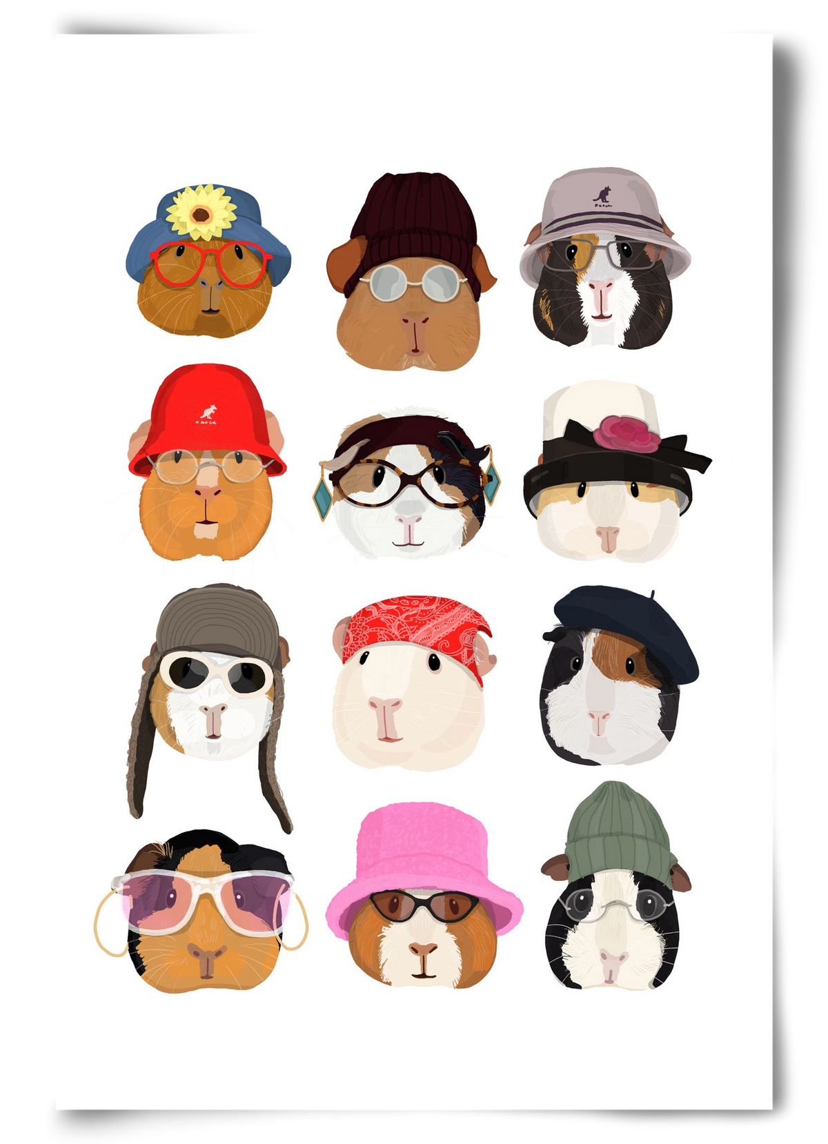 Guinea Pigs in the 1990's, 60x90 cm, Keret nélkül