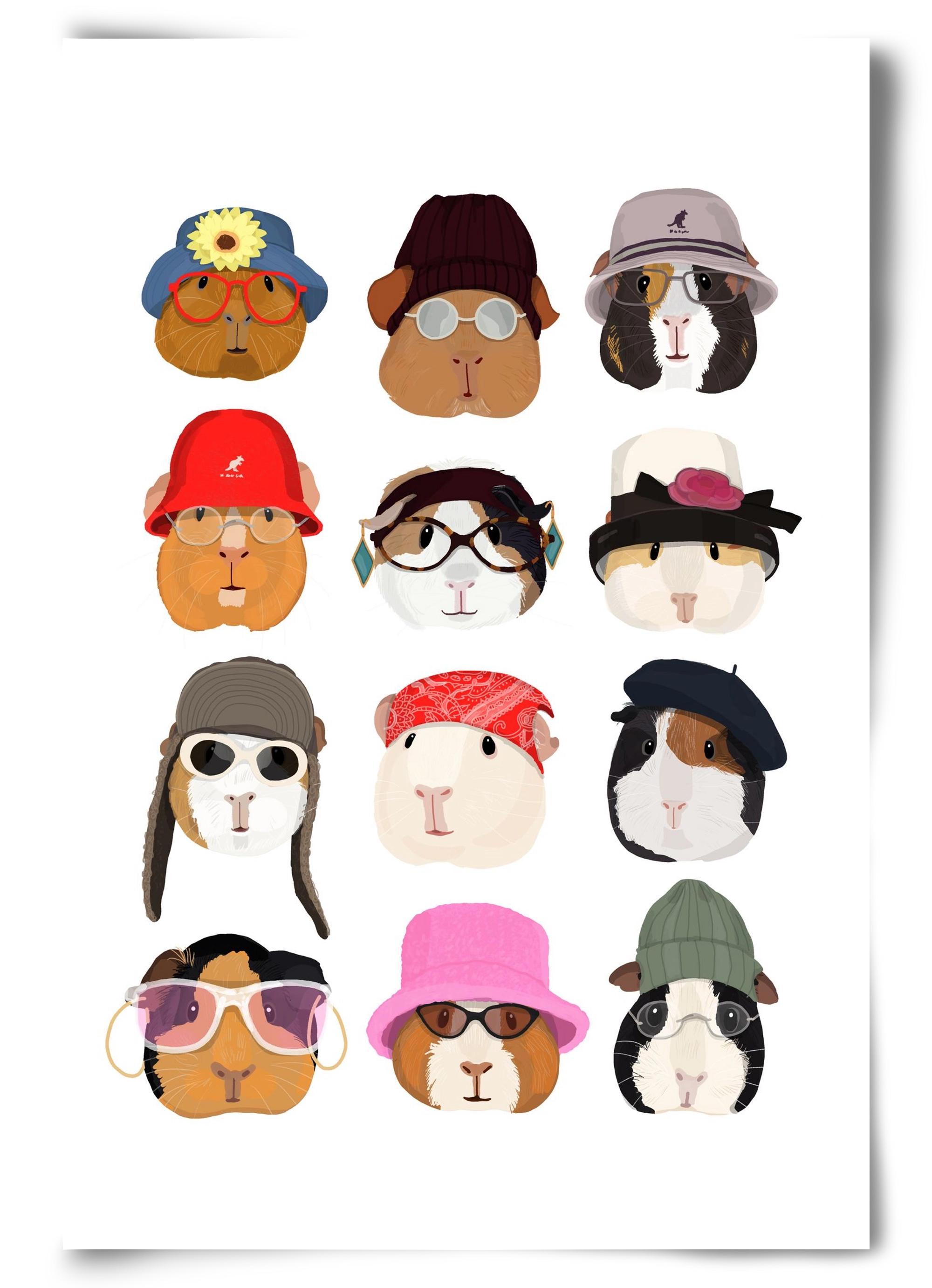 Guinea Pigs in the 1990's, 60x90 cm, Keret nélkül