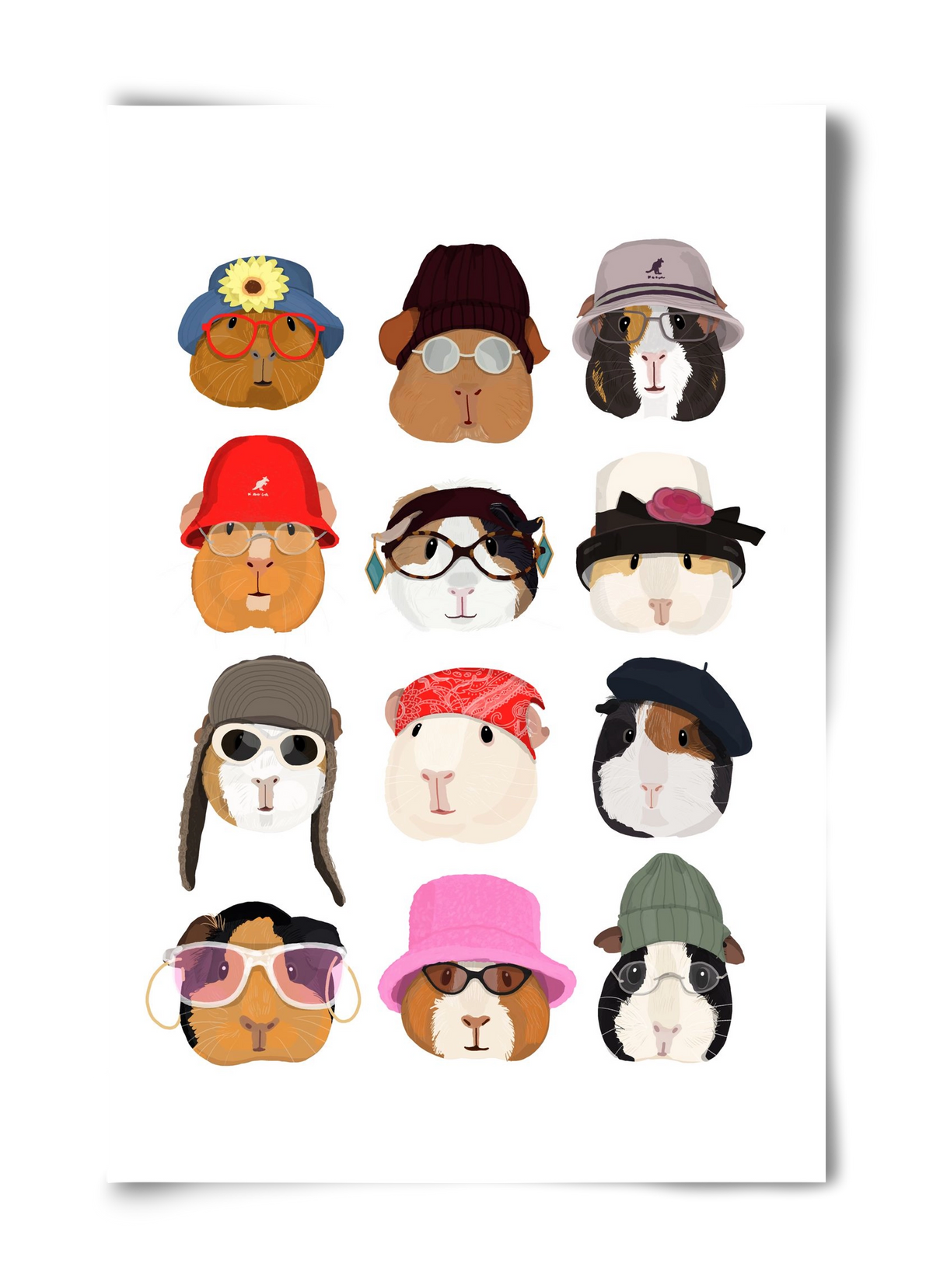 Guinea Pigs in the 1990's, 40x60 cm, Keret nélkül