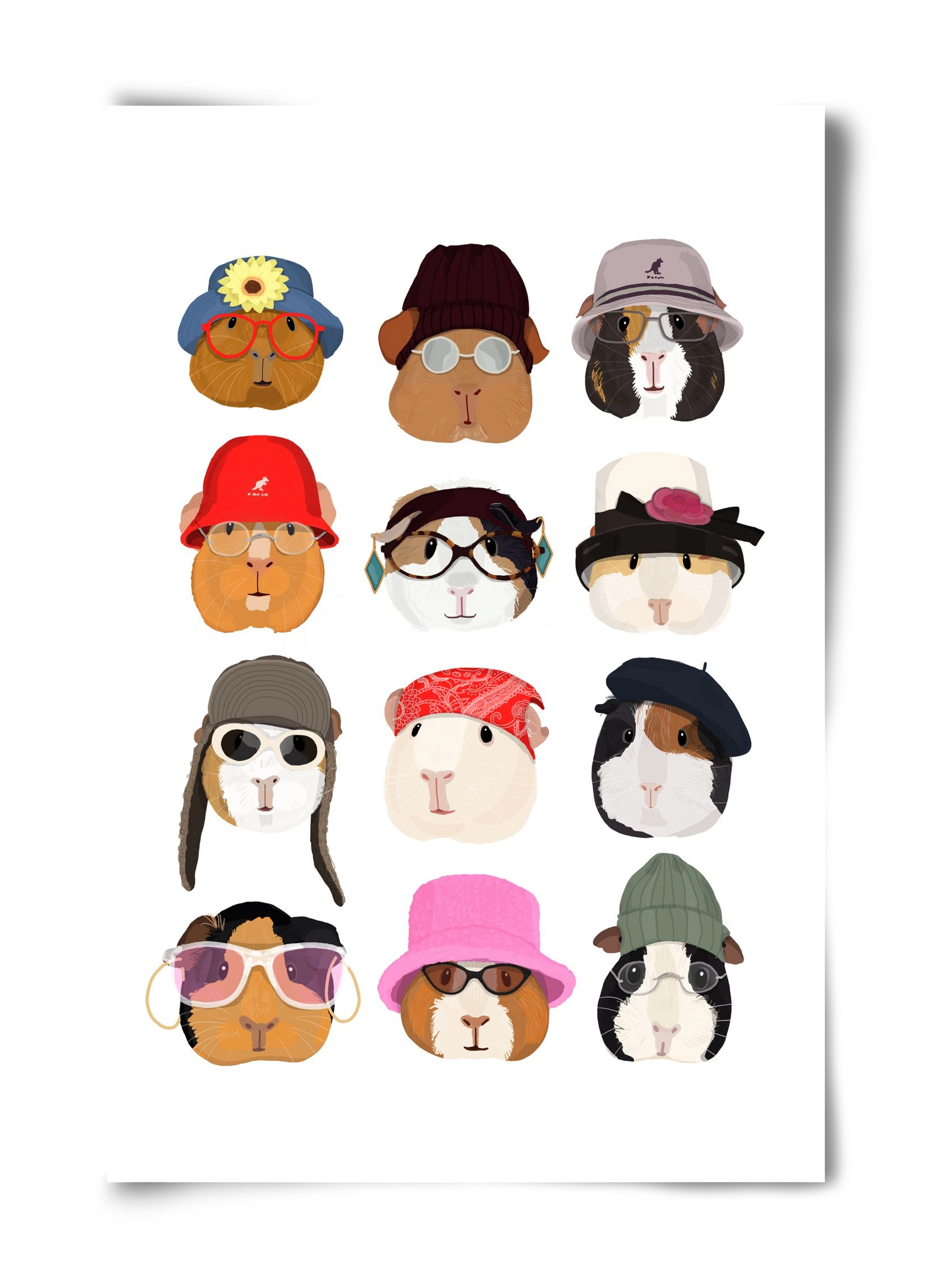 Guinea Pigs in the 1990's, 40x60 cm, Keret nélkül