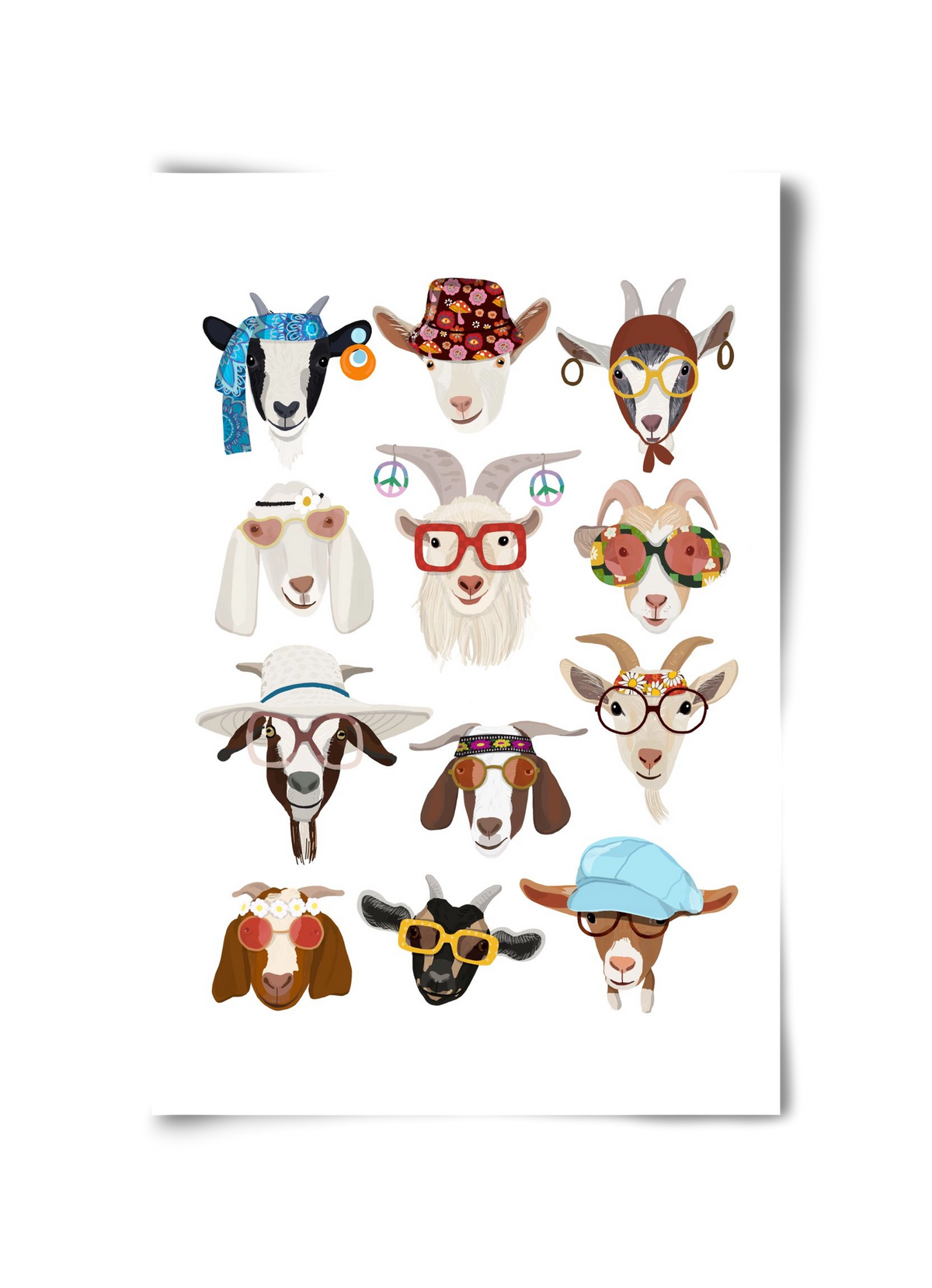 Goats in the 1970's , 30x45 cm, Keret nélkül