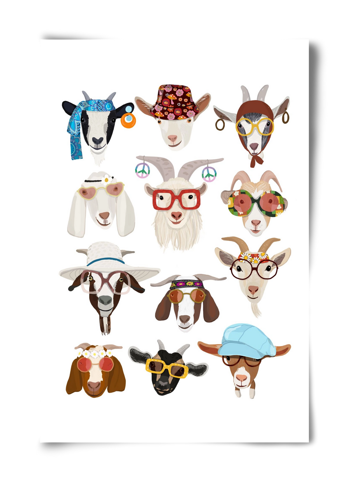 Goats in the 1970's , 40x60 cm, Keret nélkül