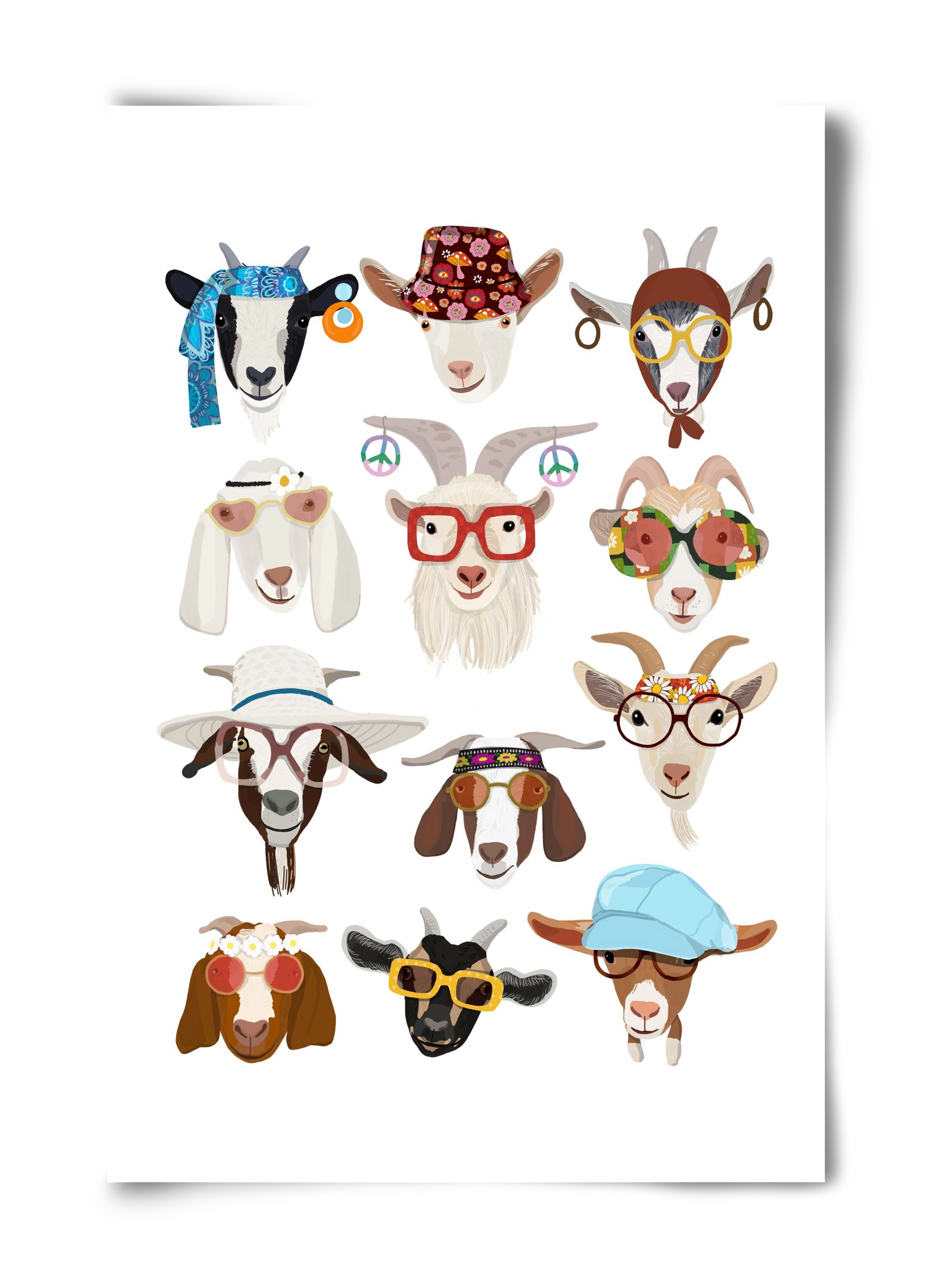 Goats in the 1970's , 40x60 cm, Keret nélkül