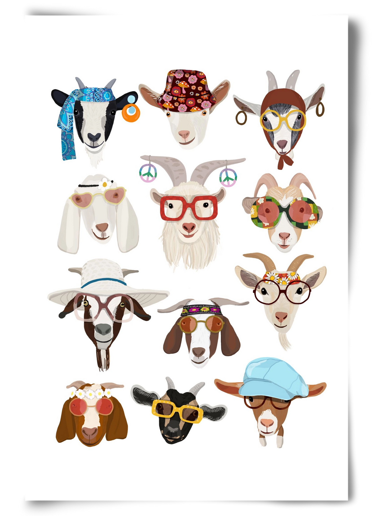 Goats in the 1970's , 60x90 cm, Keret nélkül