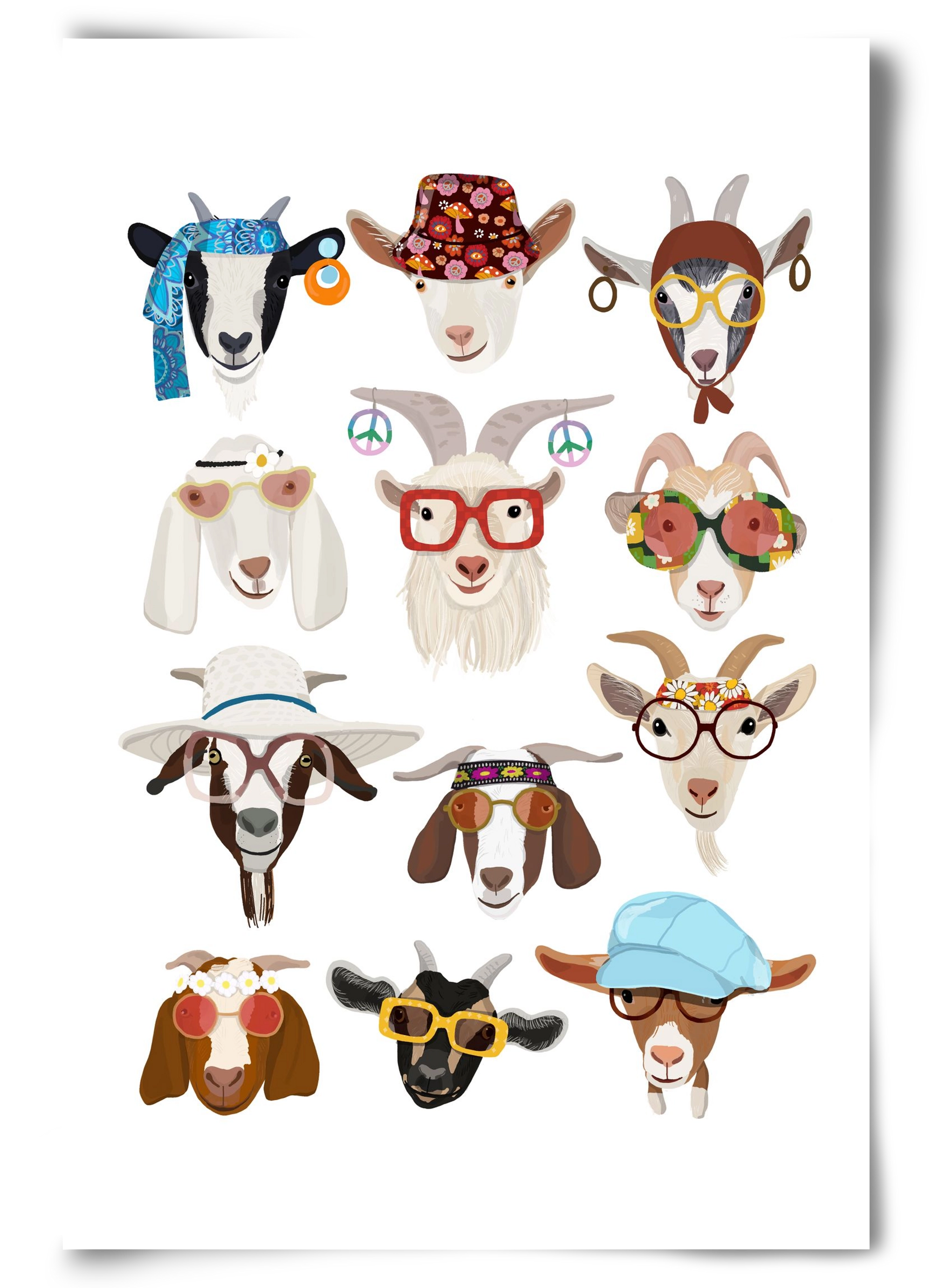 Goats in the 1970's , 60x90 cm, Keret nélkül