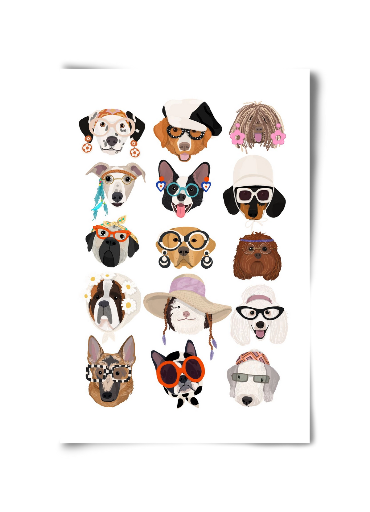 Dogs in the 1960's, 30x45 cm, Keret nélkül