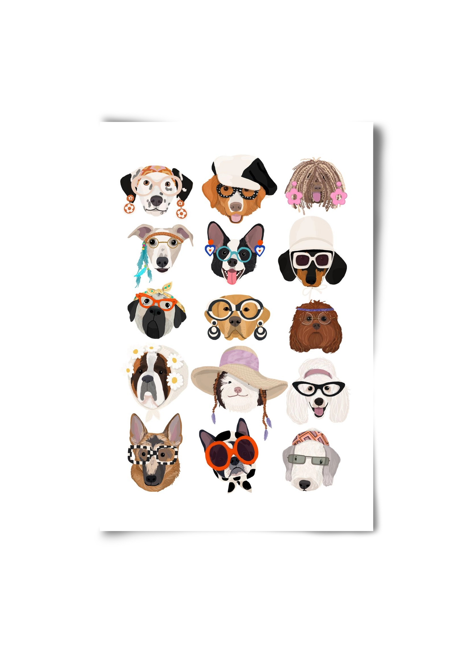 Dogs in the 1960's, 20x30 cm, Keret nélkül