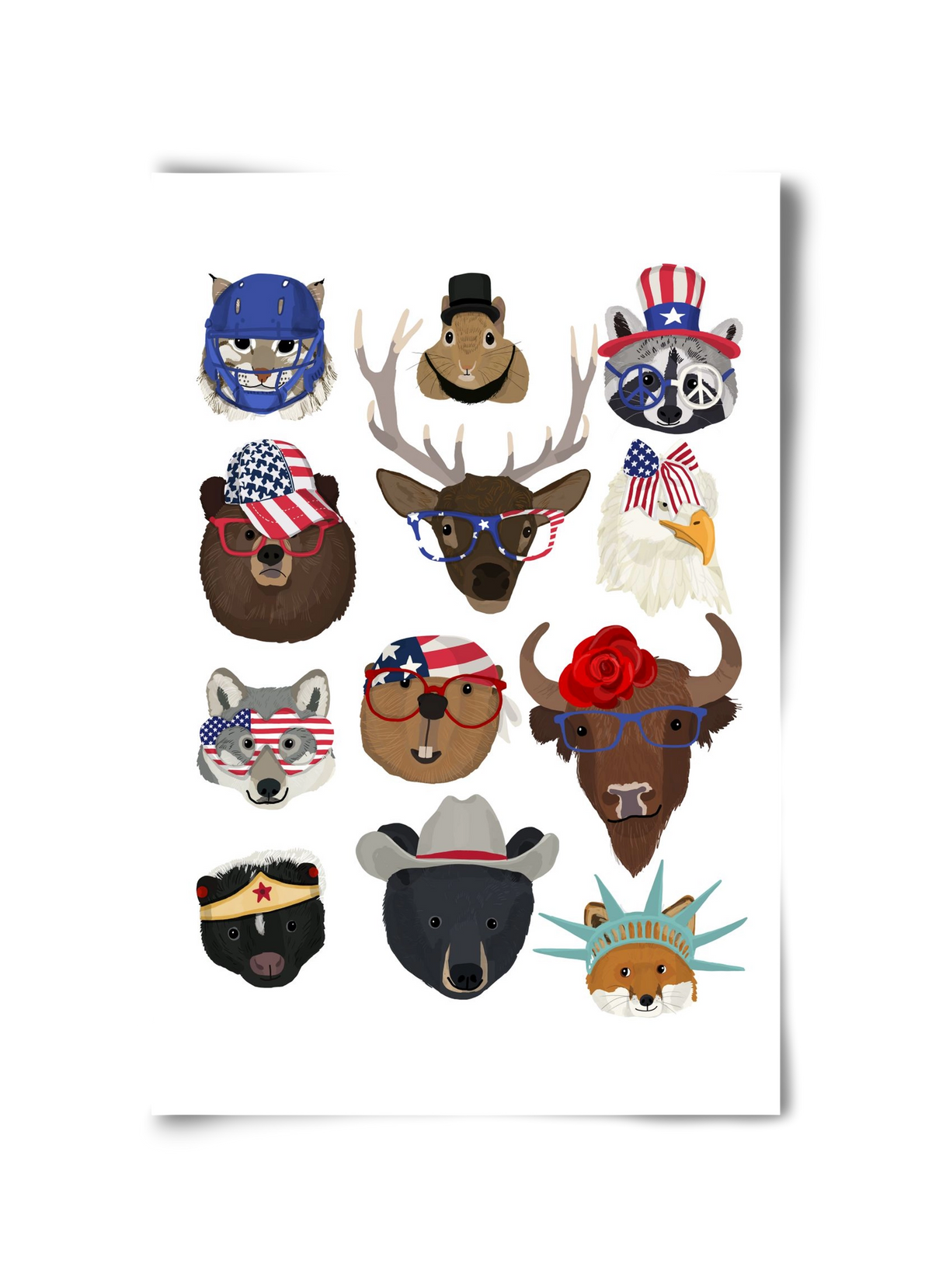 Animals of the planet USA, 30x45 cm, Keret nélkül