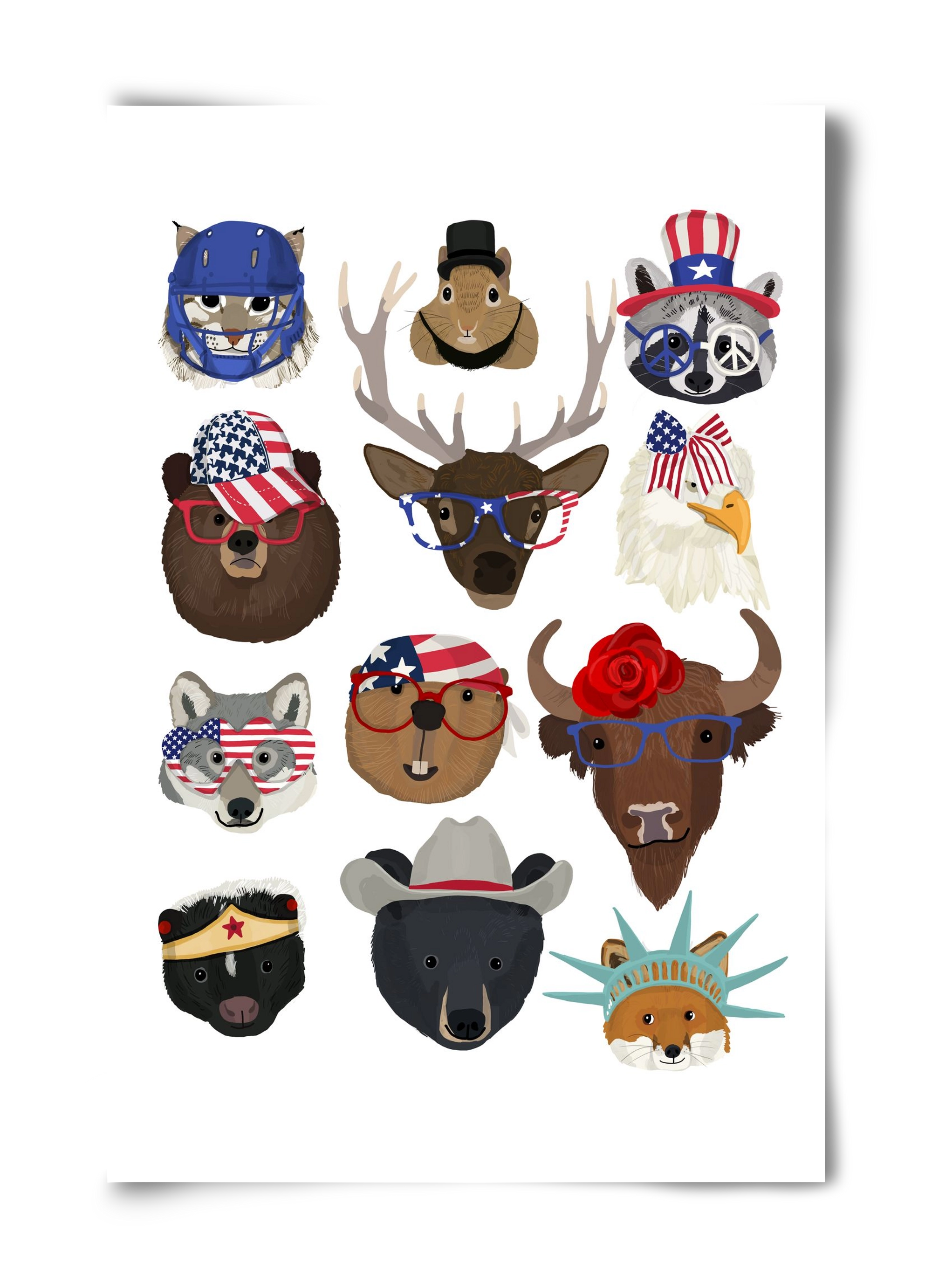 Animals of the planet USA, 40x60 cm, Keret nélkül