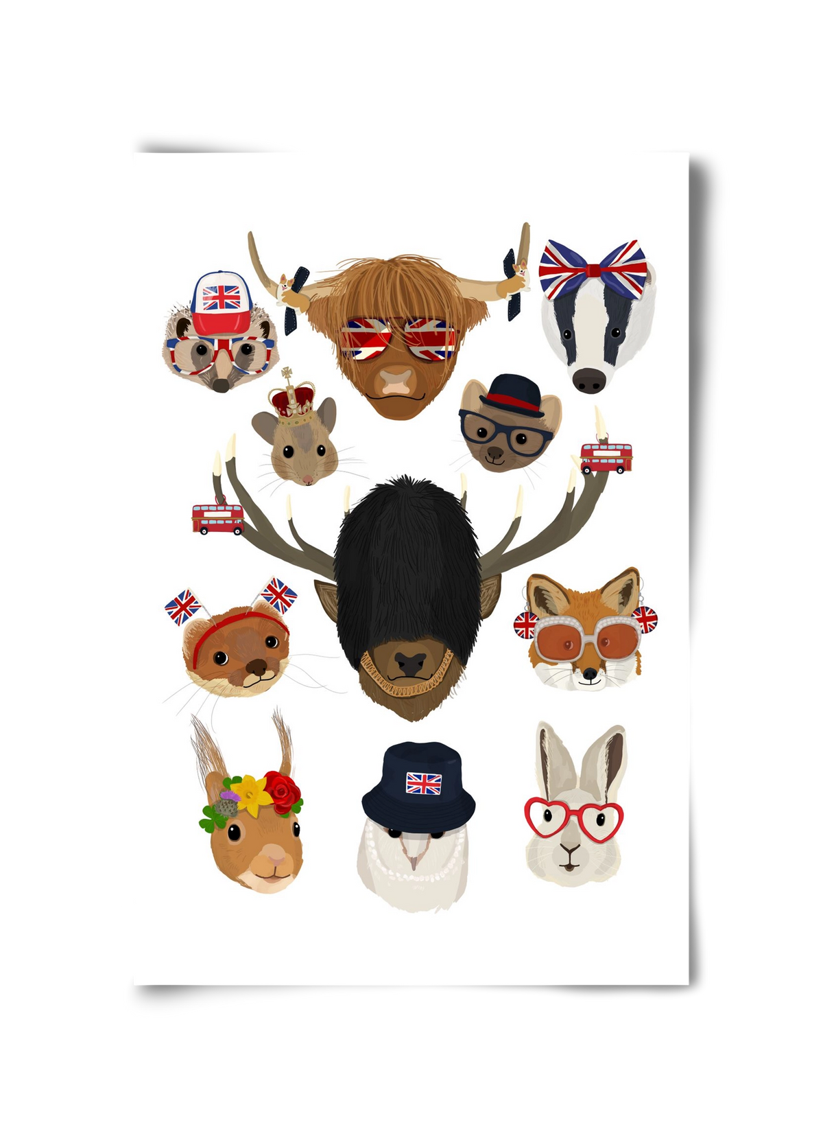 Animals of the planet United Kingdom, 30x45 cm, Keret nélkül