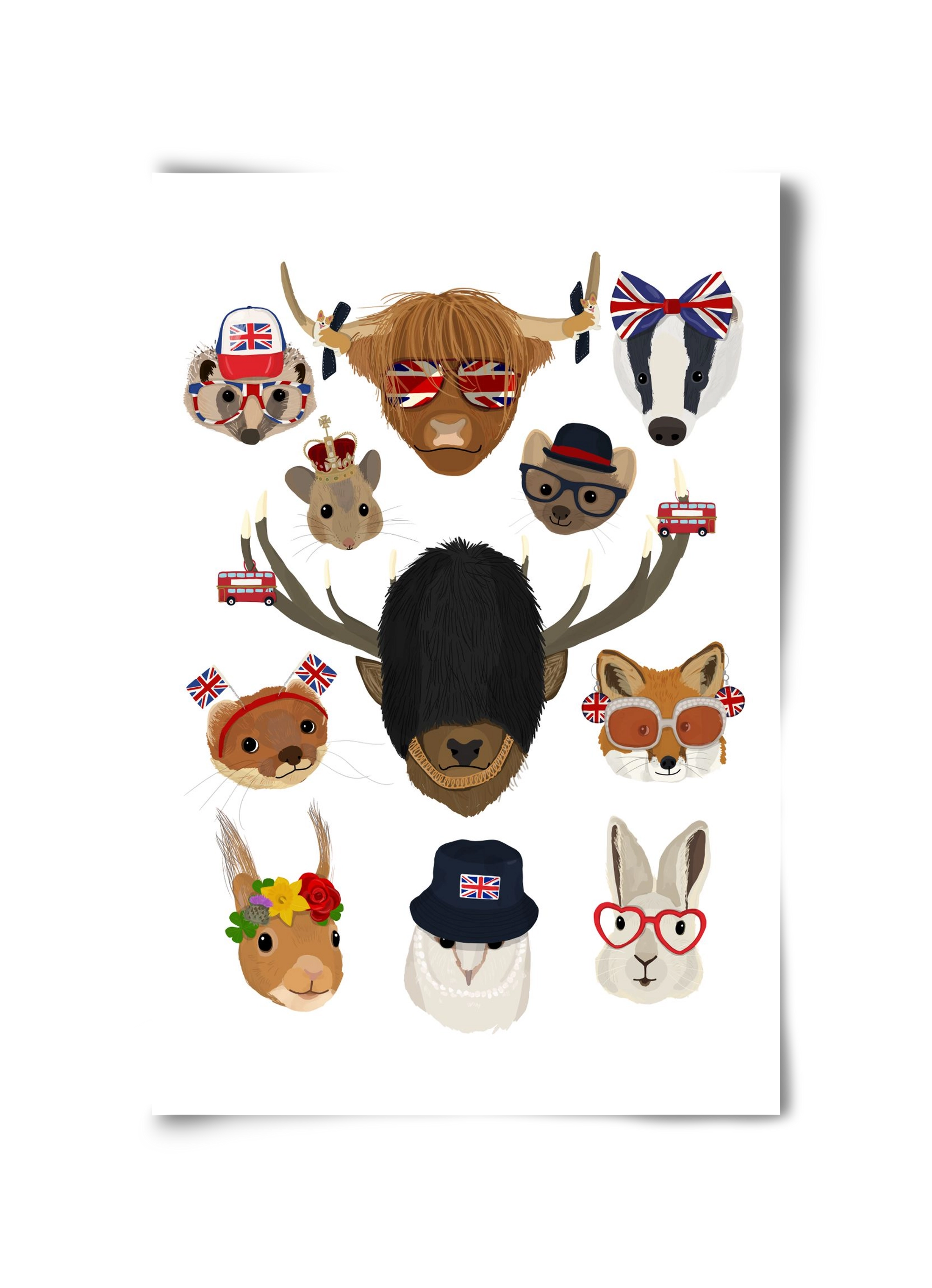 Animals of the planet United Kingdom, 30x45 cm, Keret nélkül