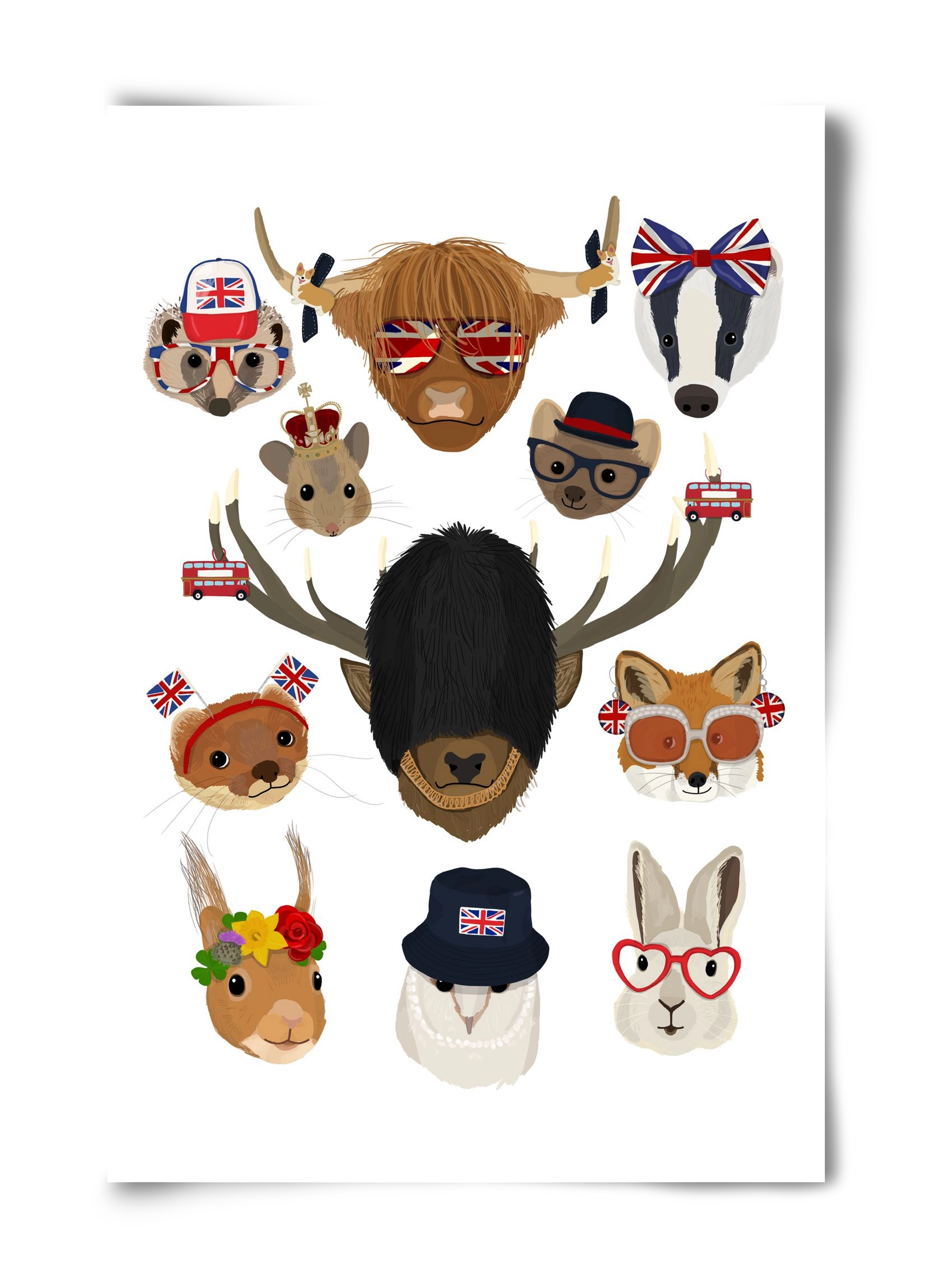 Animals of the planet United Kingdom, 40x60 cm, Keret nélkül