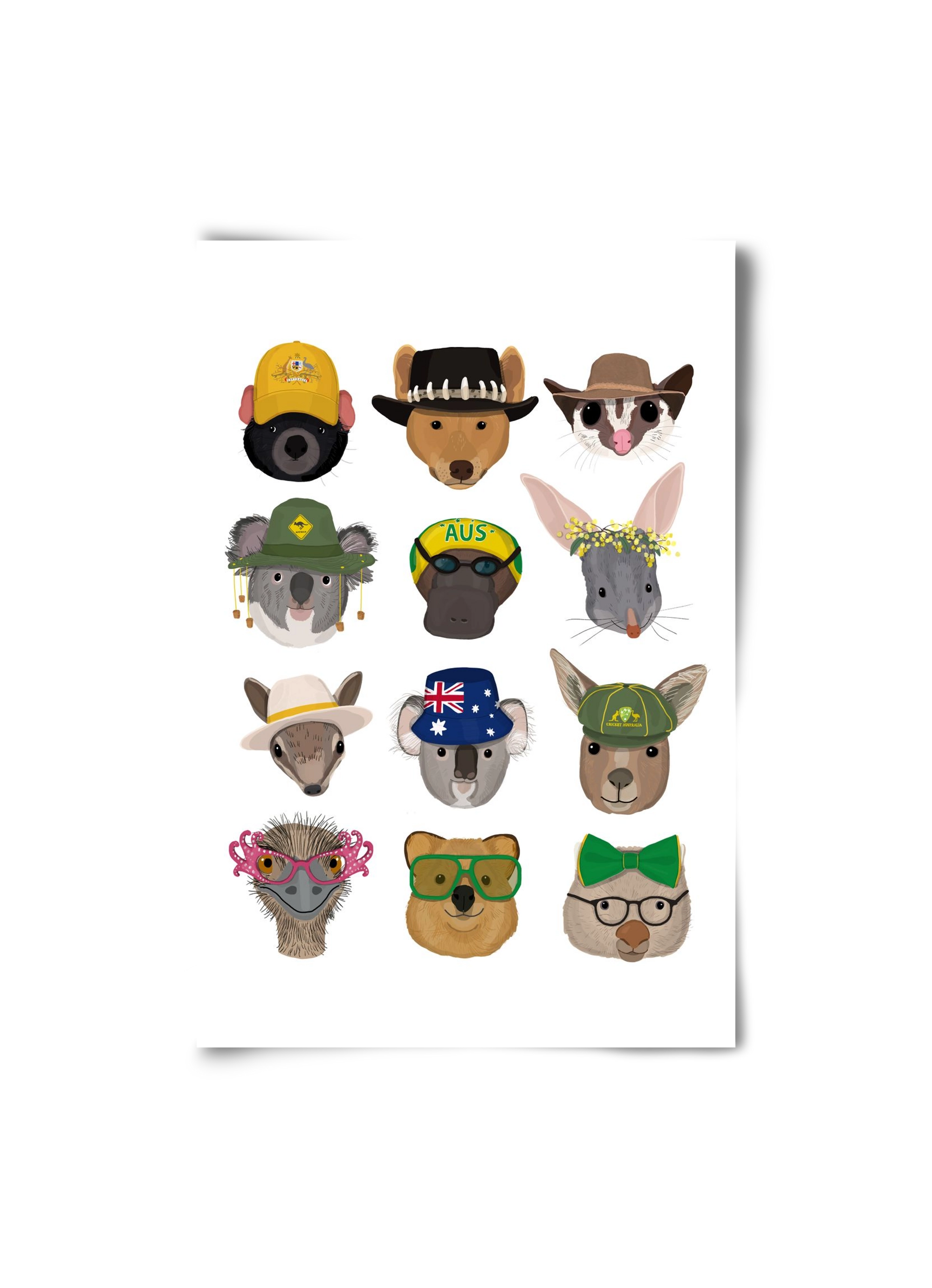 Animals of the planet Australia, 20x30 cm, Keret nélkül