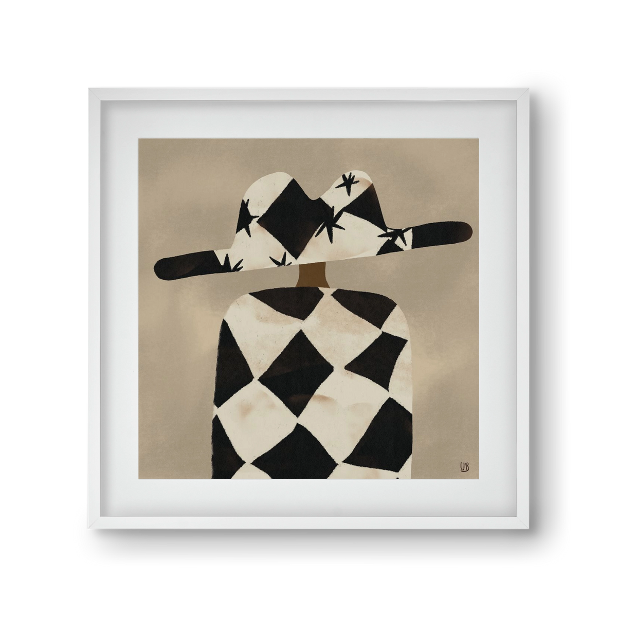 Au revoir, 30x30 cm (20x20 cm), Fehér keret, paszpartuval