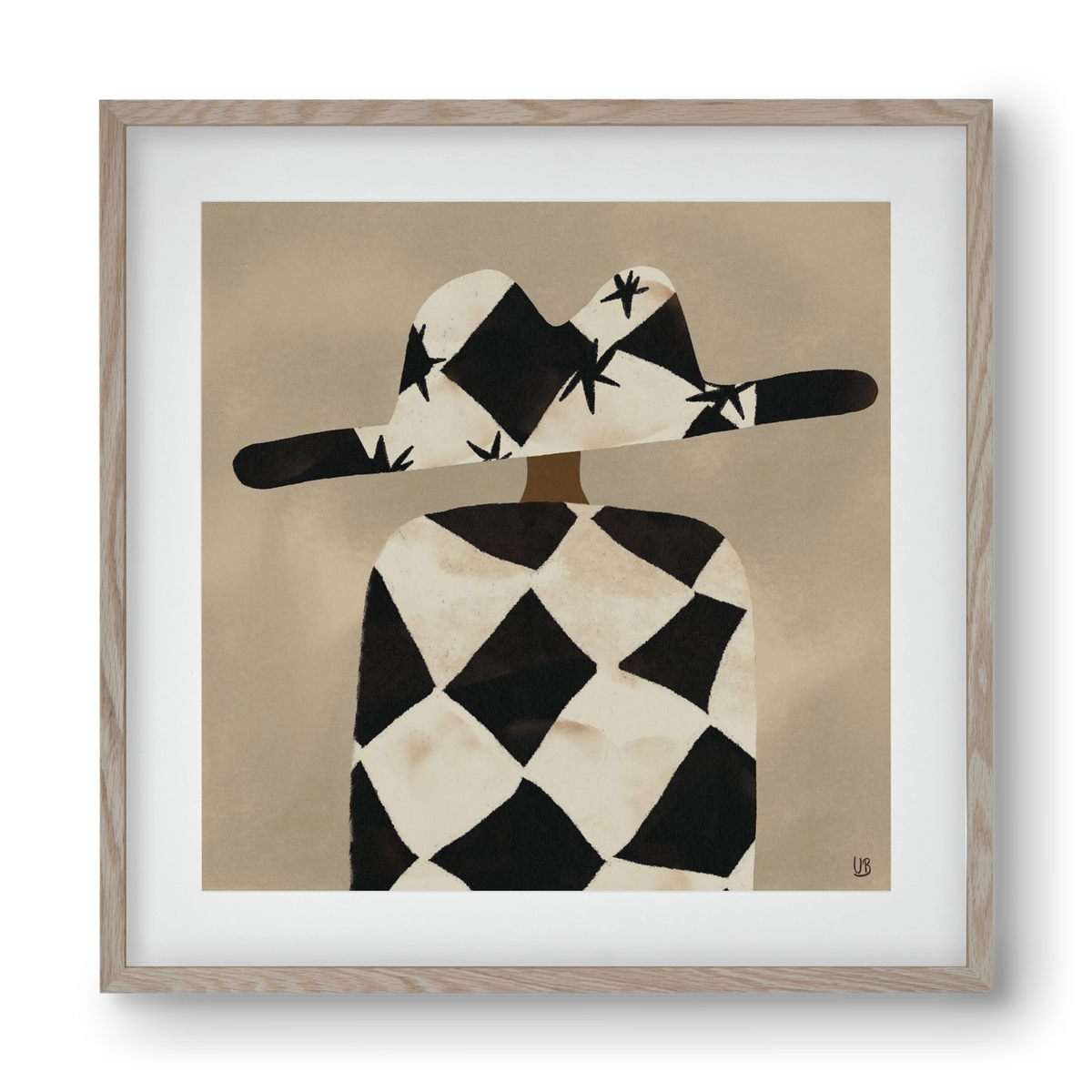 Au revoir, 40x40 cm (30x30 cm), Tölgy keret, paszpartuval