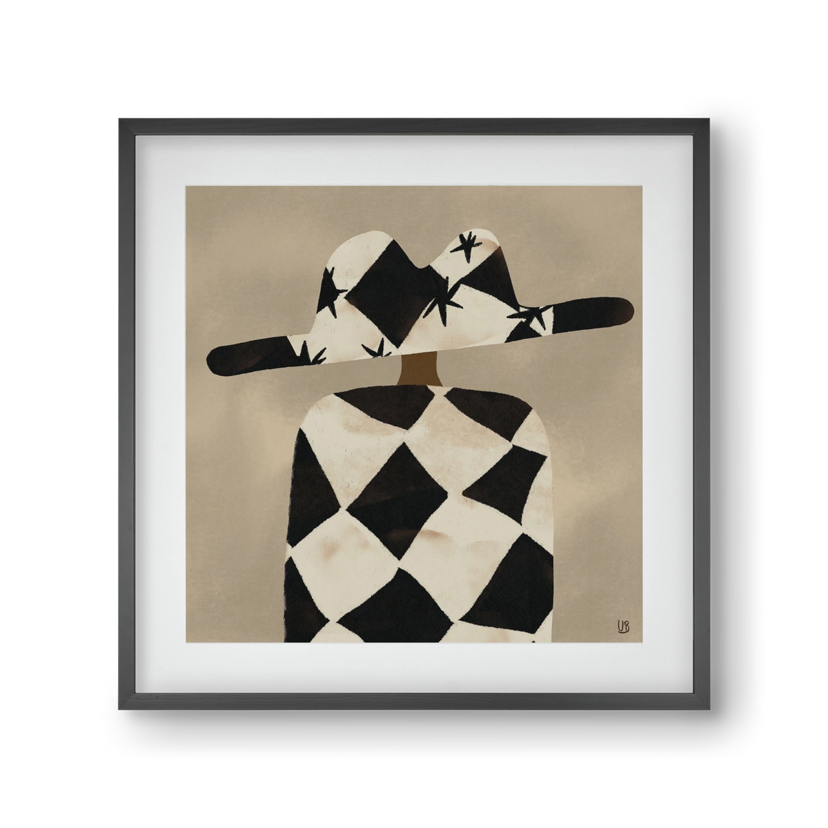Au revoir, 30x30 cm (20x20 cm), Fekete keret, paszpartuval