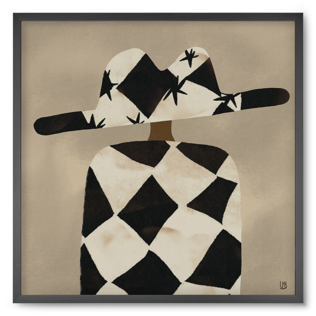 Au revoir, 50x50 cm (50x50 cm), Fekete keret