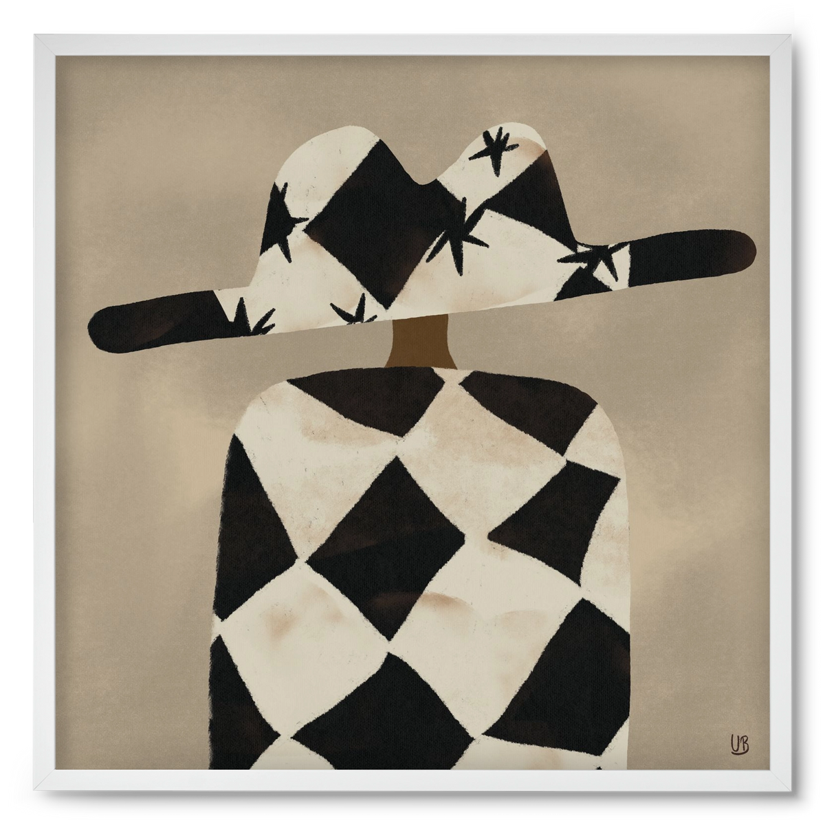 Au revoir, 50x50 cm (50x50 cm), Fehér keret