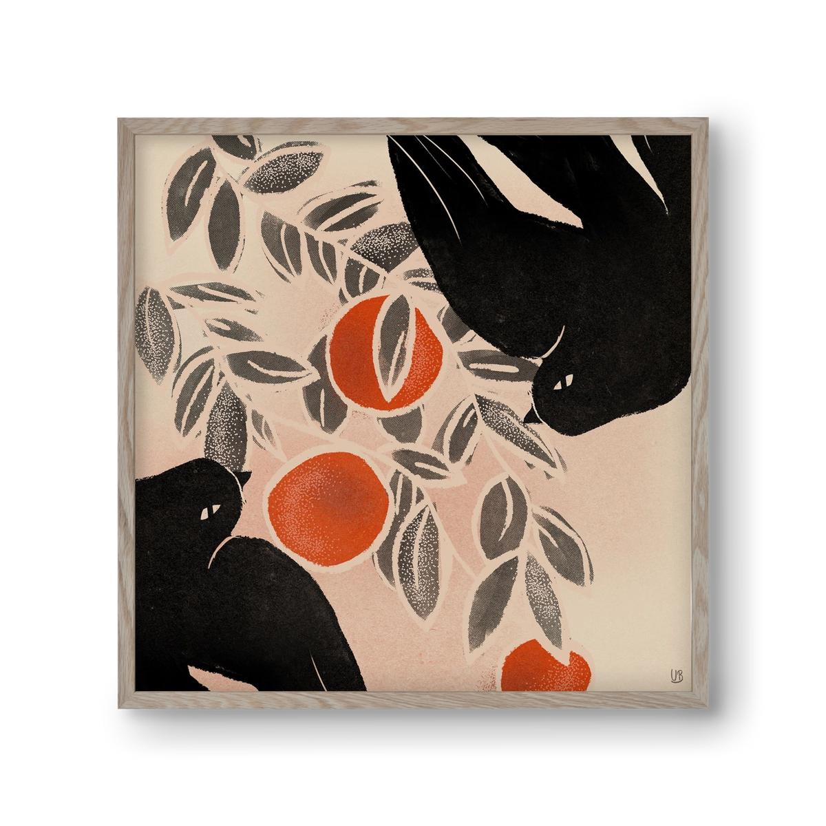 Fruits of autumn, 30x30 cm (30x30 cm), Tölgy keret