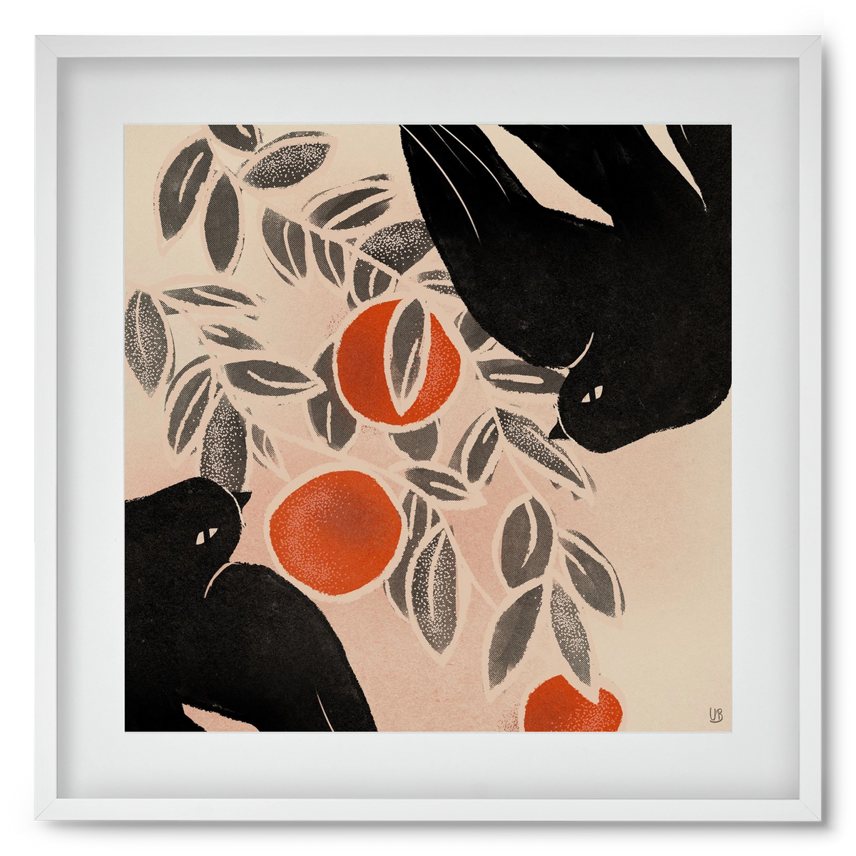 Fruits of autumn, 50x50 cm (40x40 cm), Fehér keret, paszpartuval