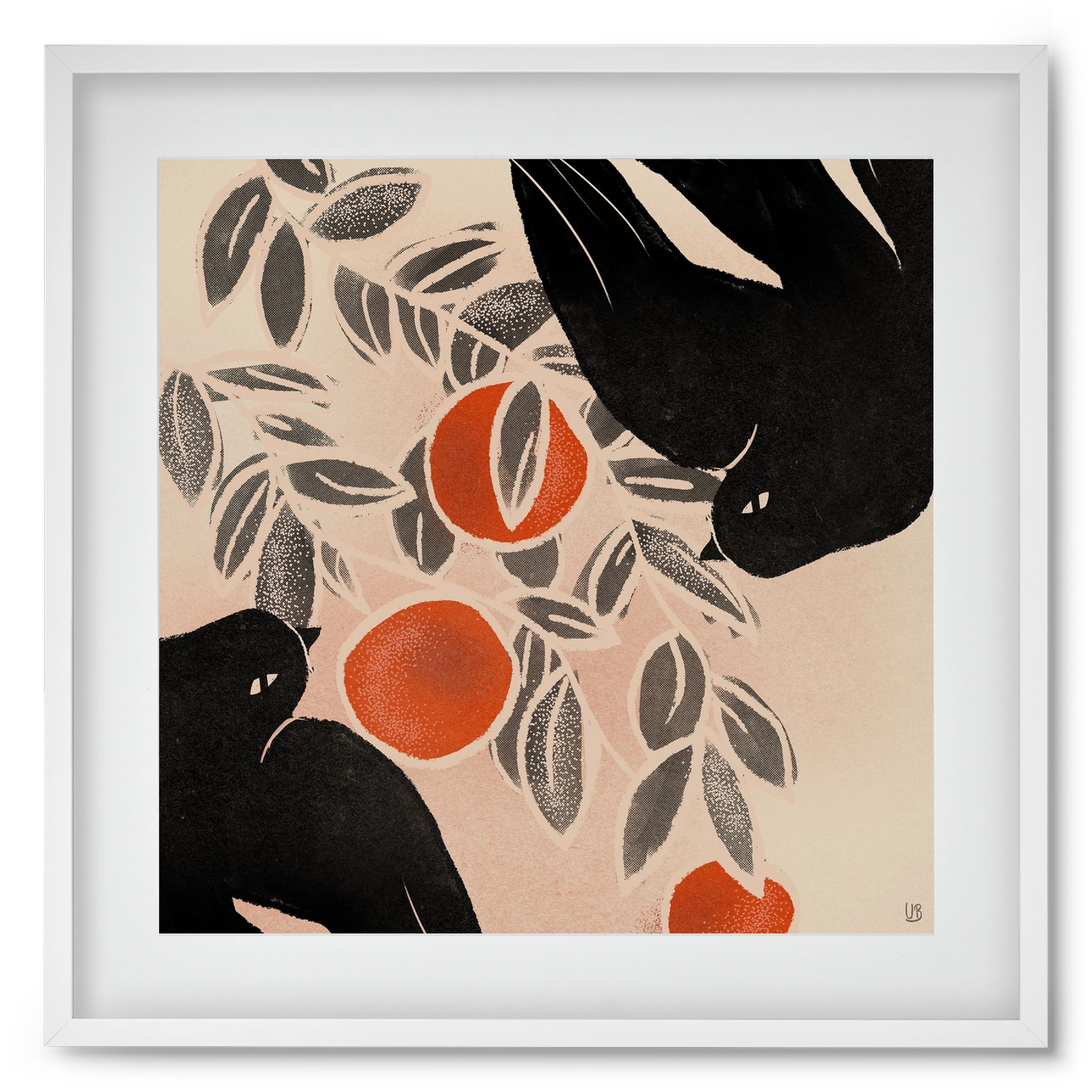 Fruits of autumn, 50x50 cm (40x40 cm), Fehér keret, paszpartuval